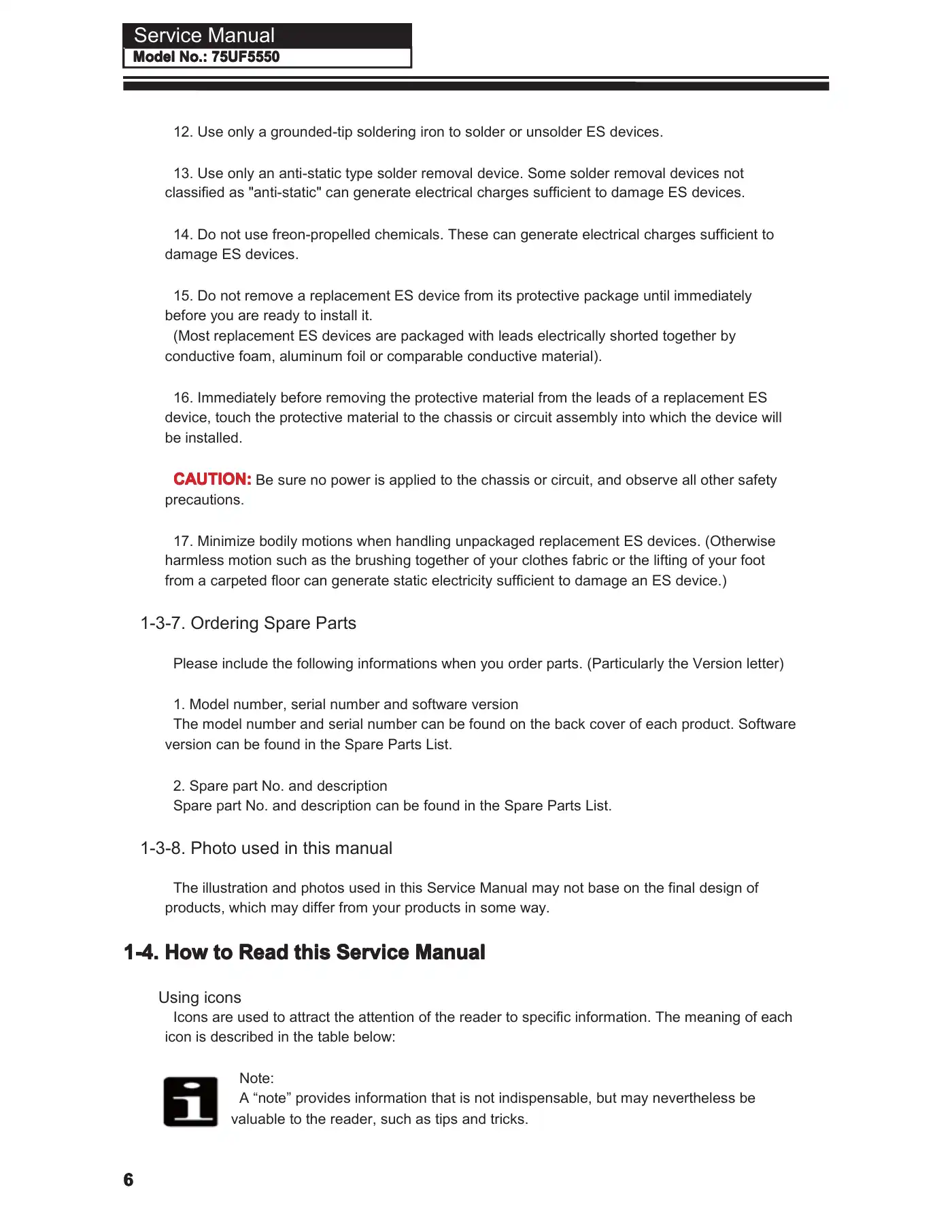 Haier 75UF5550 Service Manual Manual pdf 7 page image