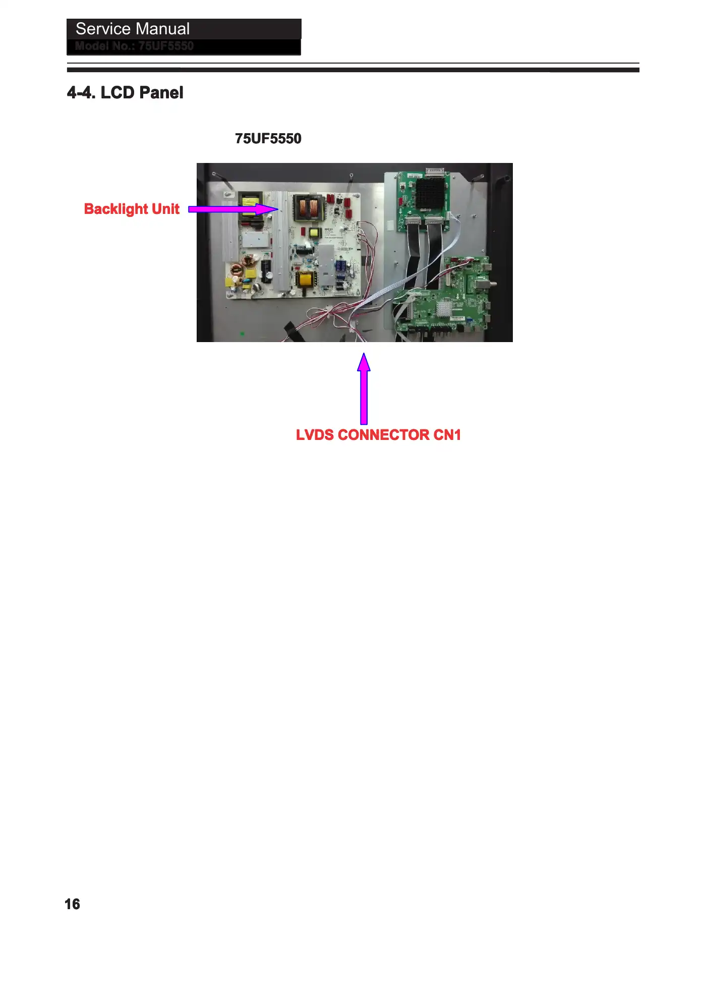 Haier 75UF5550B Service Manual Manual pdf 17 page image
