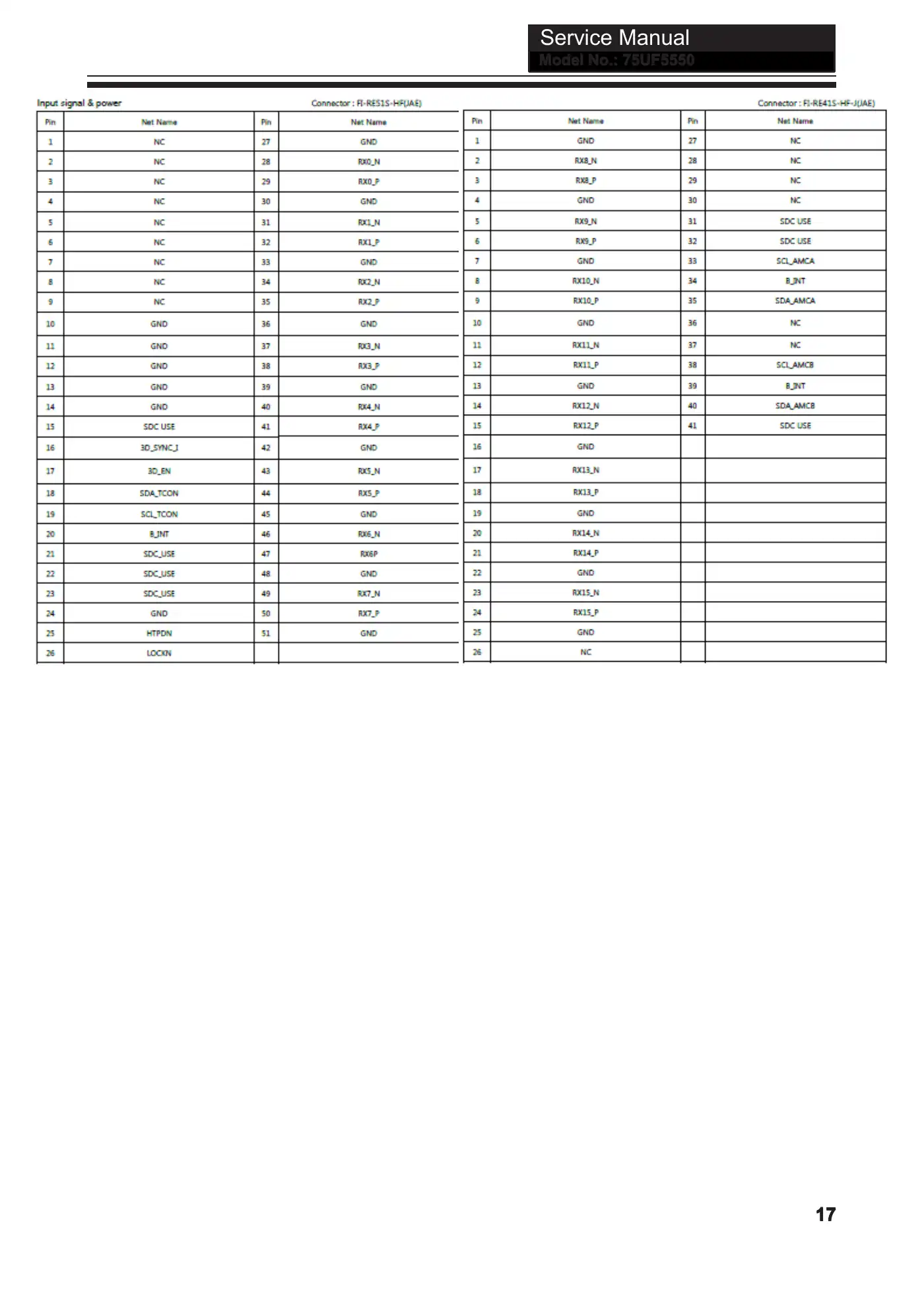 Haier 75UF5550B Service Manual Manual pdf 18 page image