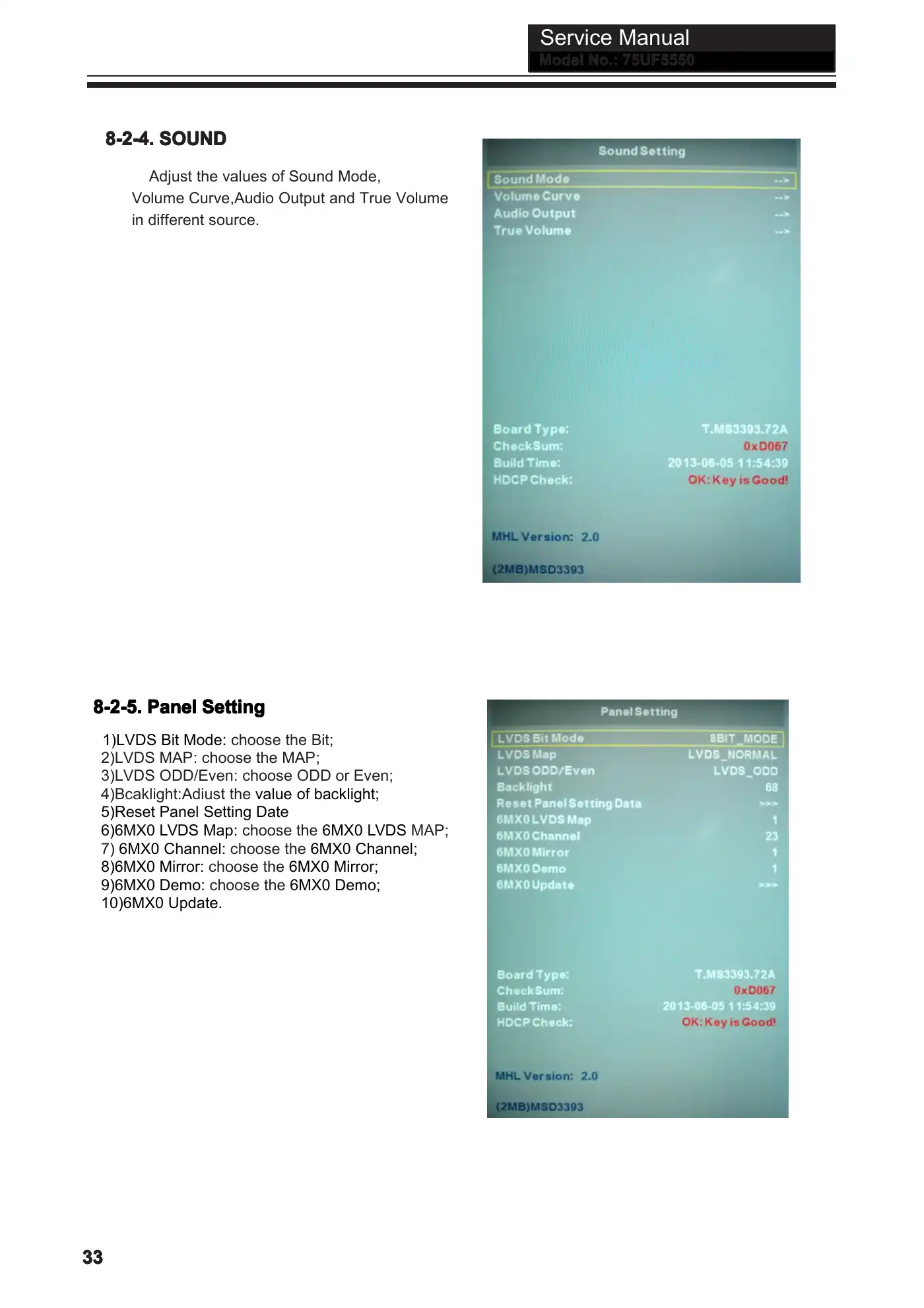 Haier 75UF5550B Service Manual Manual pdf 36 page image