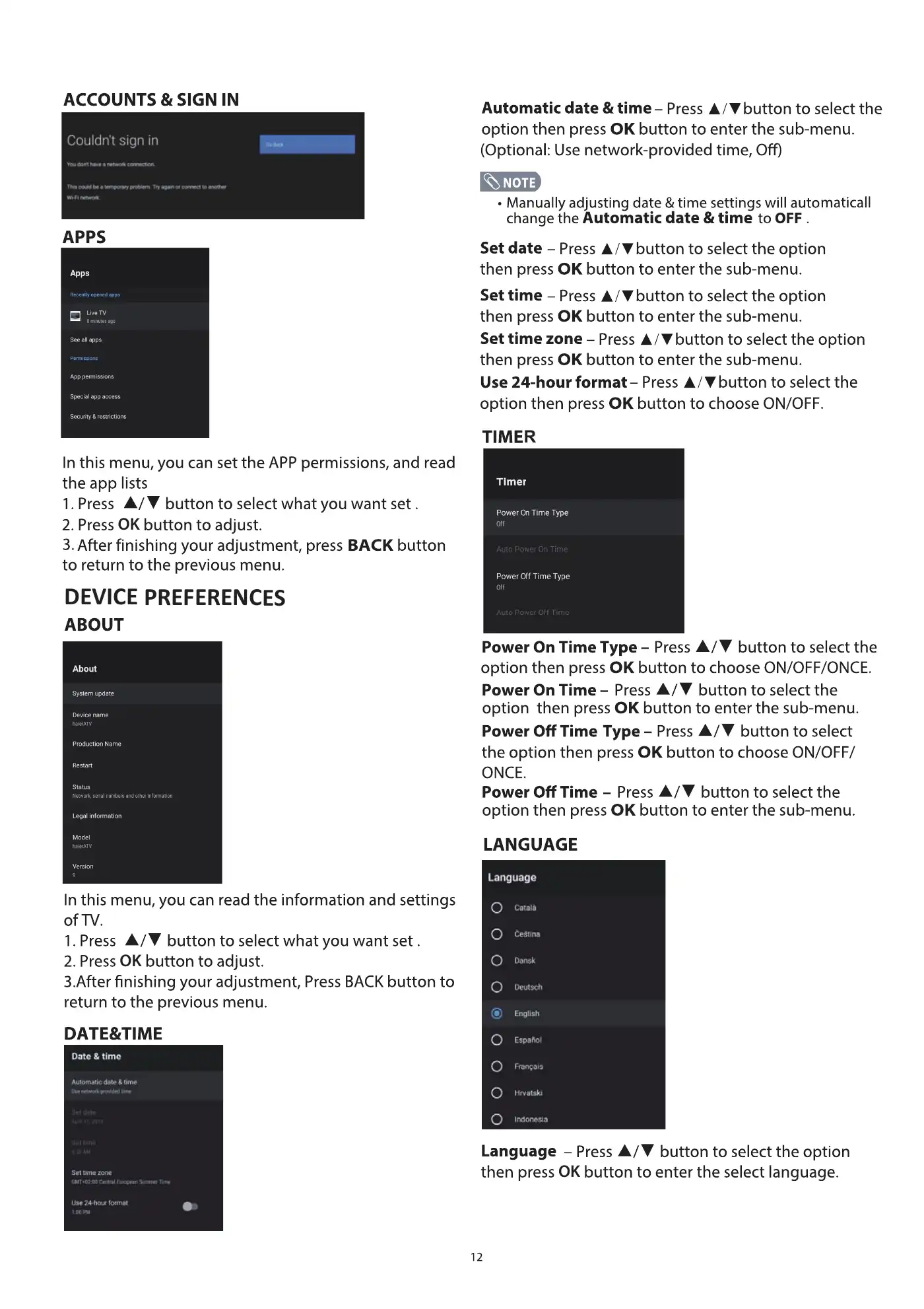 Haier H50K6UG User Manual Manual pdf 14 page image