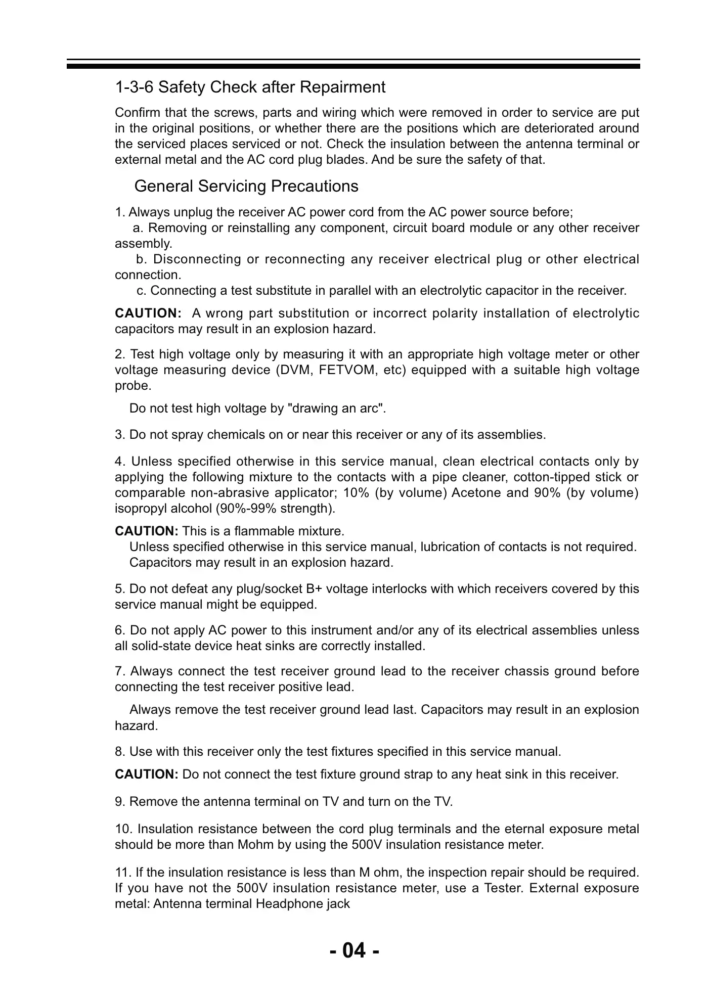 Haier LE19B13200a Service Manual Manual pdf 5 page image
