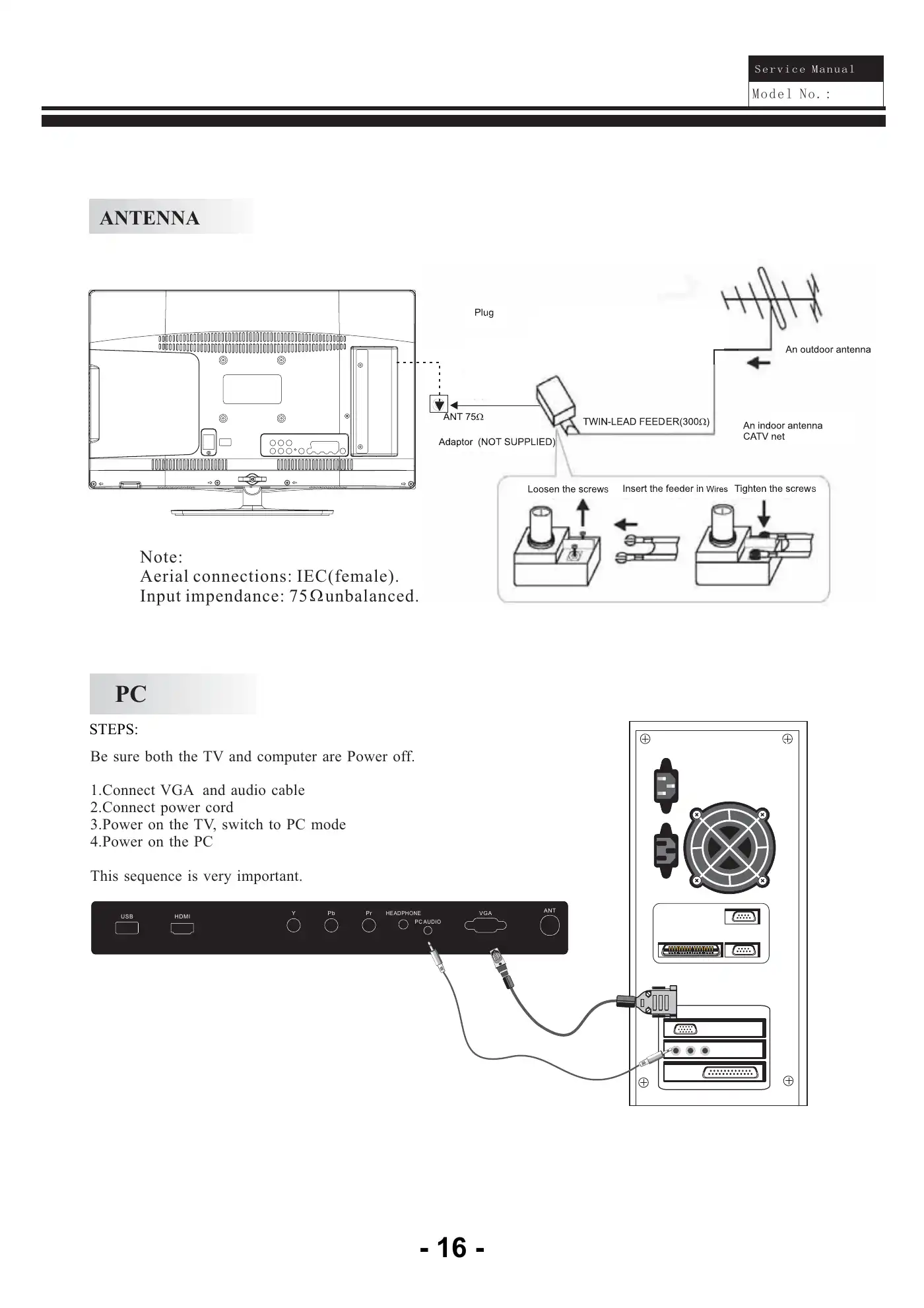 Haier LE22C700F Service Manual Manual pdf 17 page image