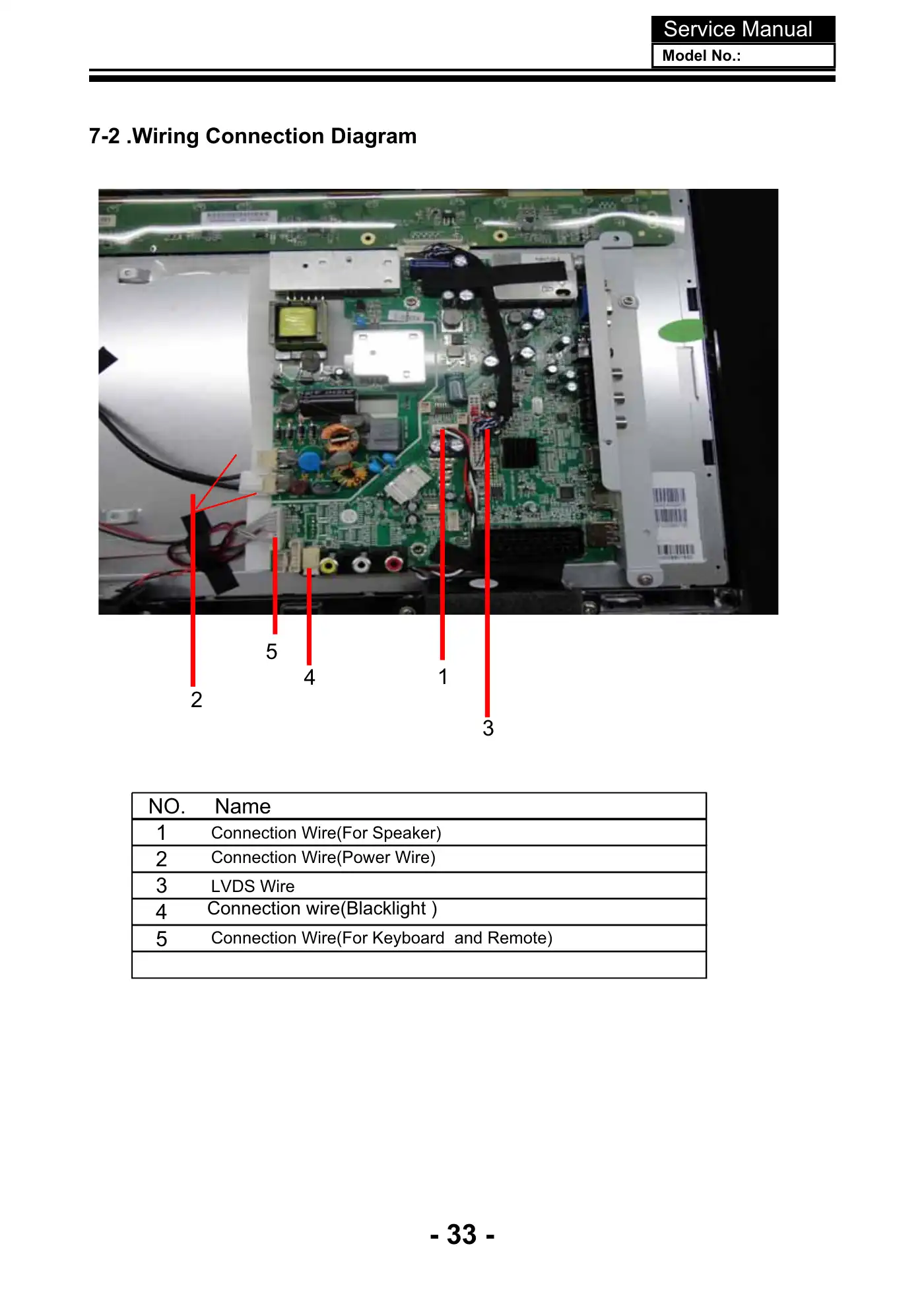 Haier LE22C700F Service Manual Manual pdf 34 page image
