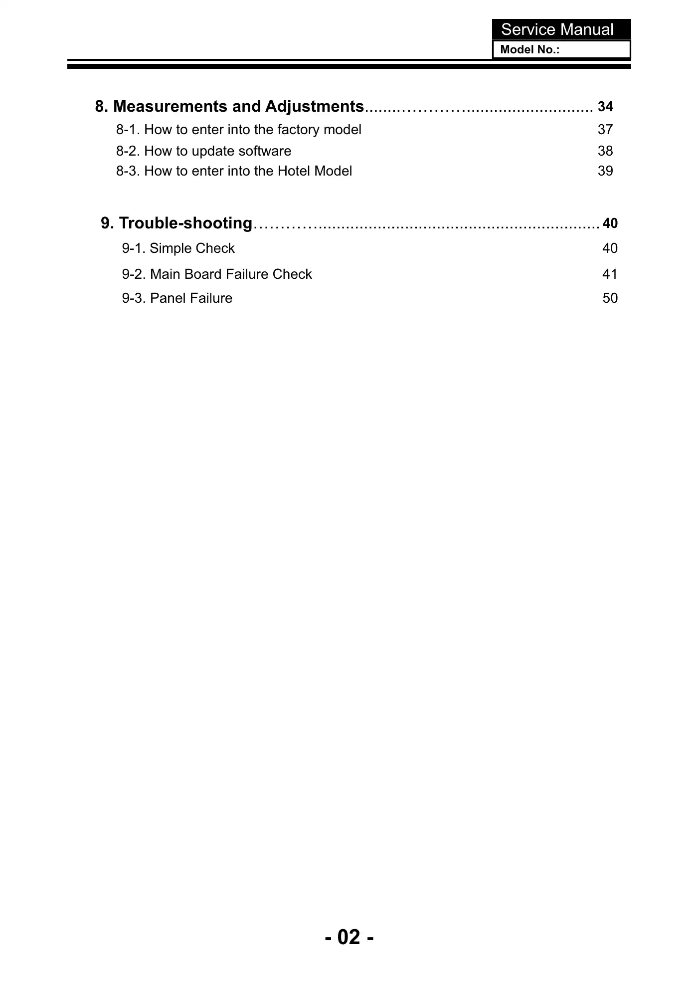 Haier LE22C700F Service Manual Manual pdf 3 page image