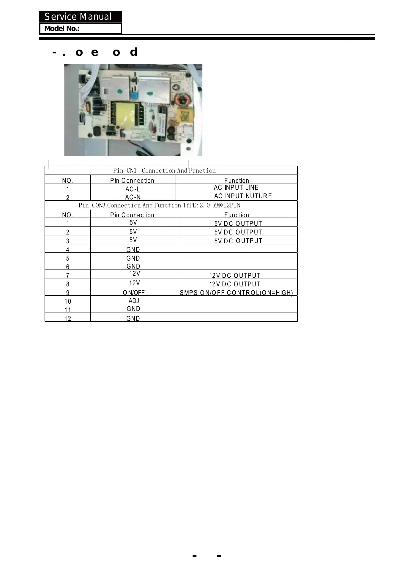 Haier LE22D10 Service Manual Manual pdf 12 page image