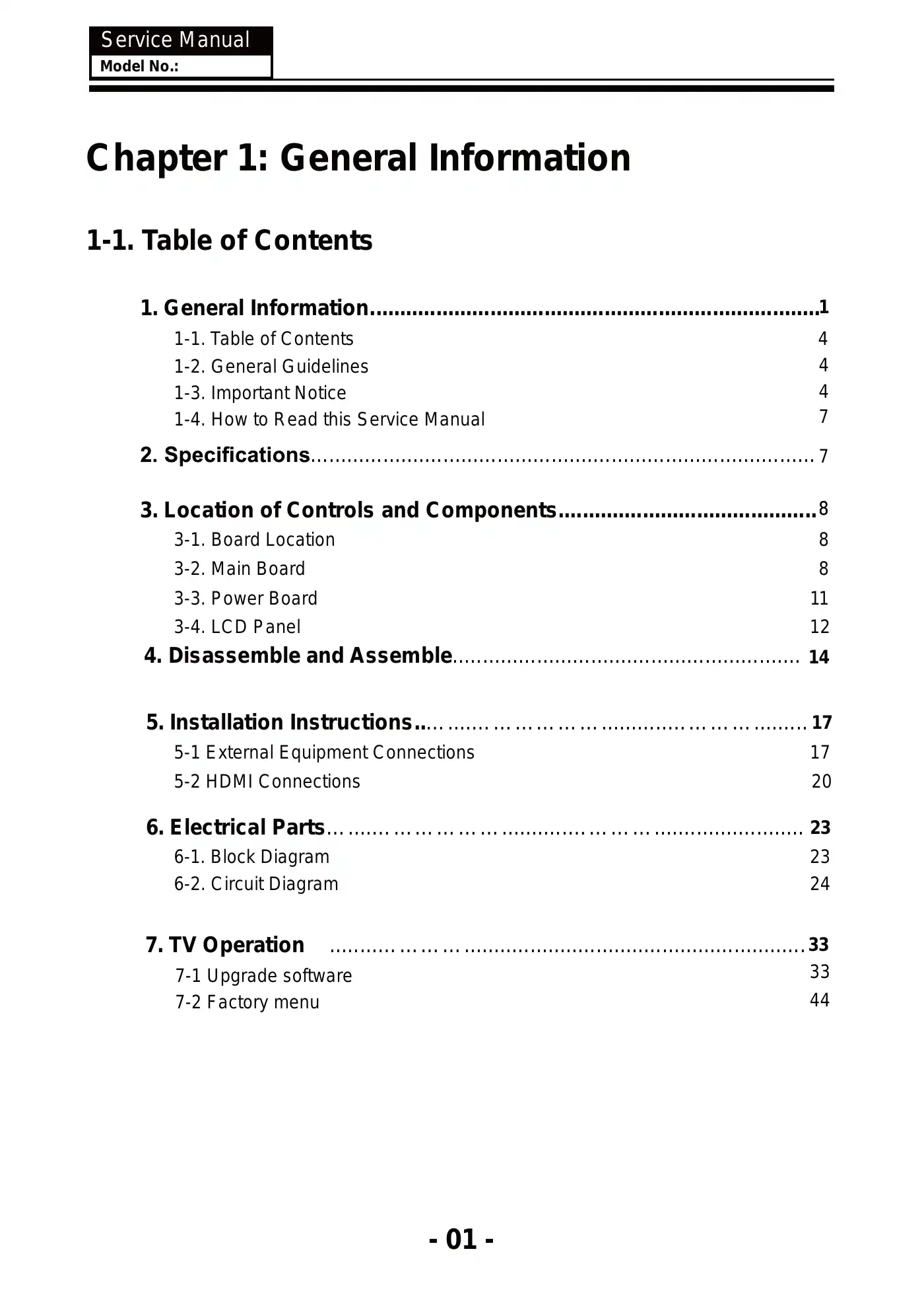 Haier LE22D10 Service Manual Manual pdf 2 page image