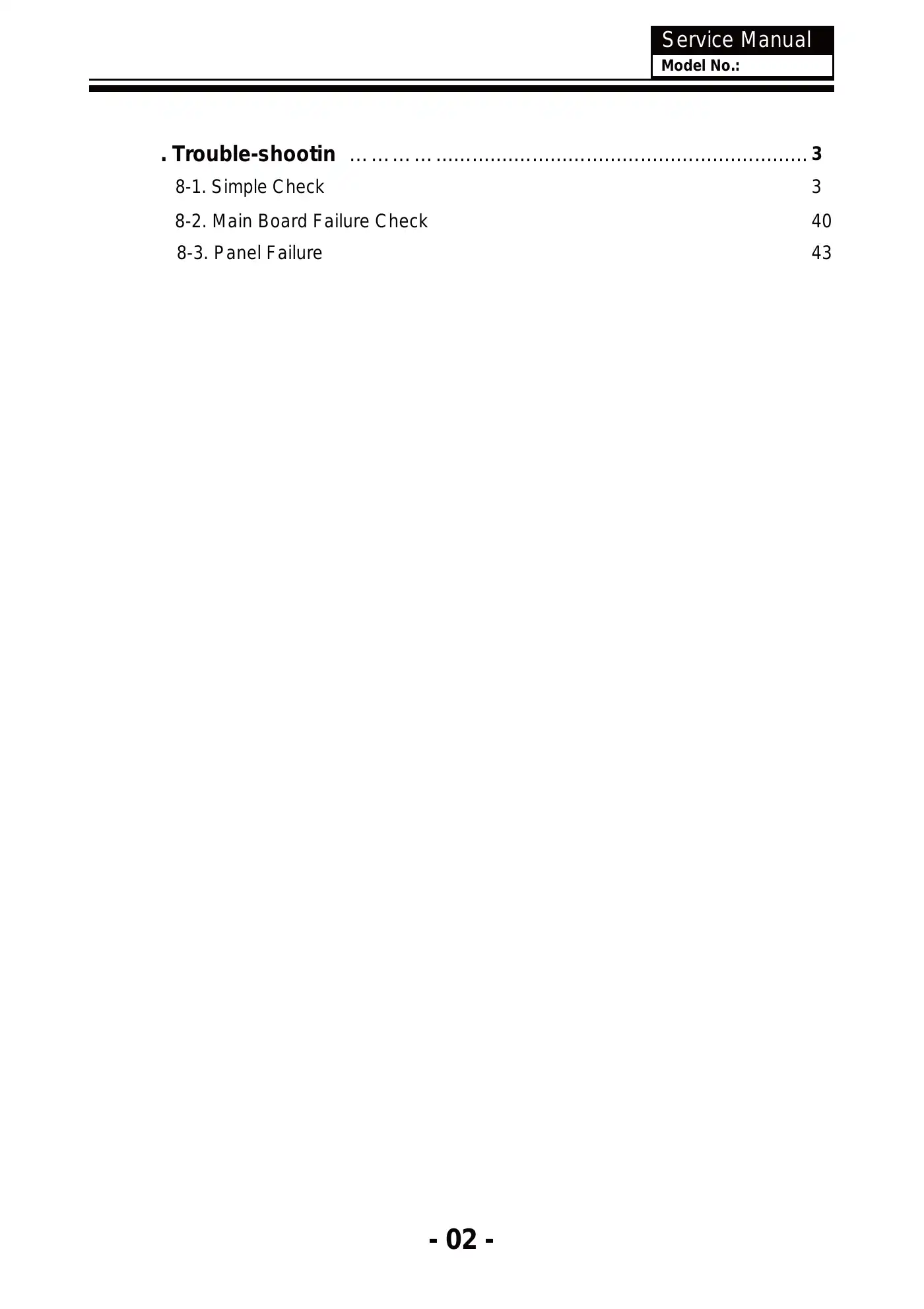 Haier LE22D10 Service Manual Manual pdf 3 page image