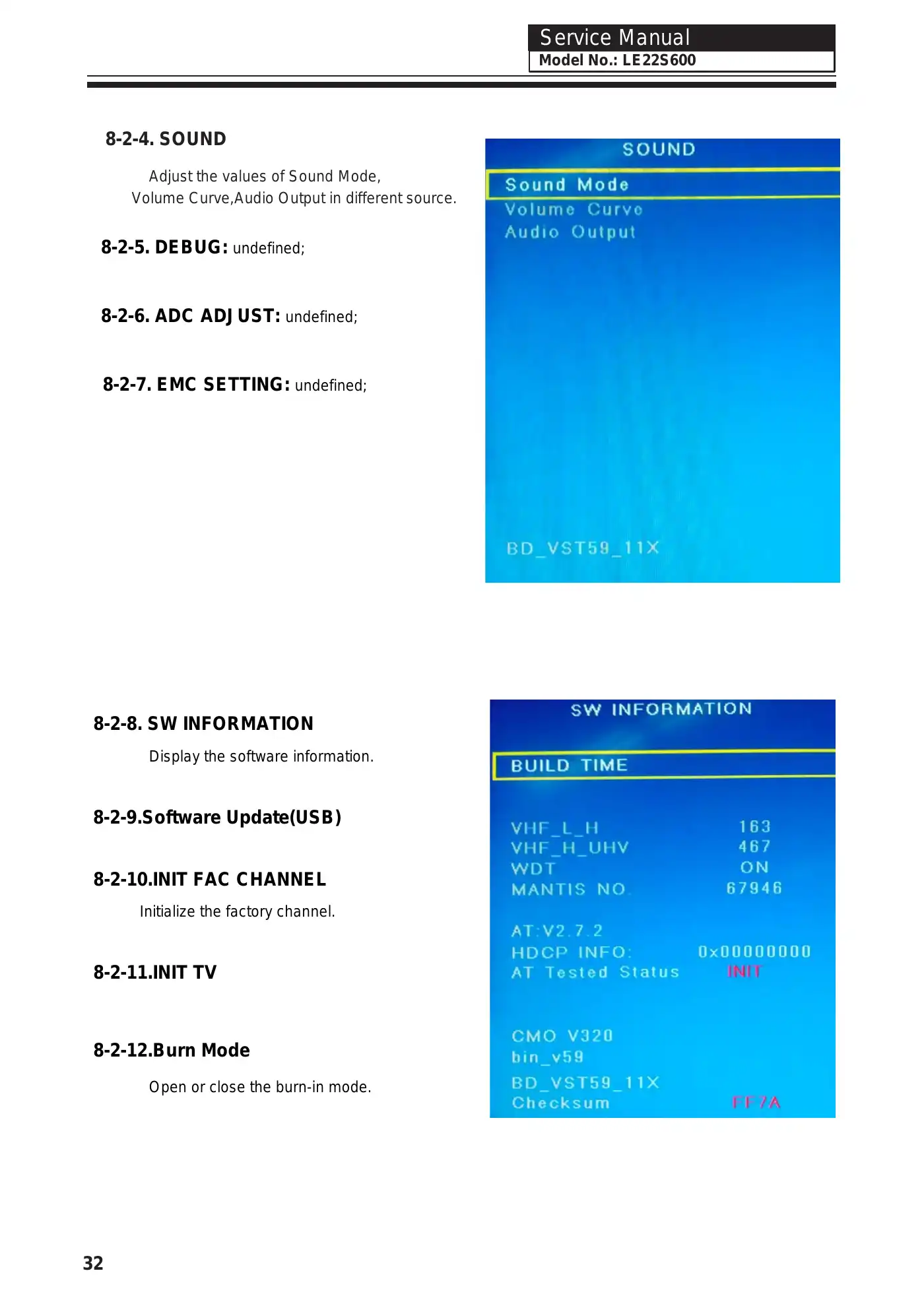 Haier LE22S600 Service Manual Manual pdf 32 page image