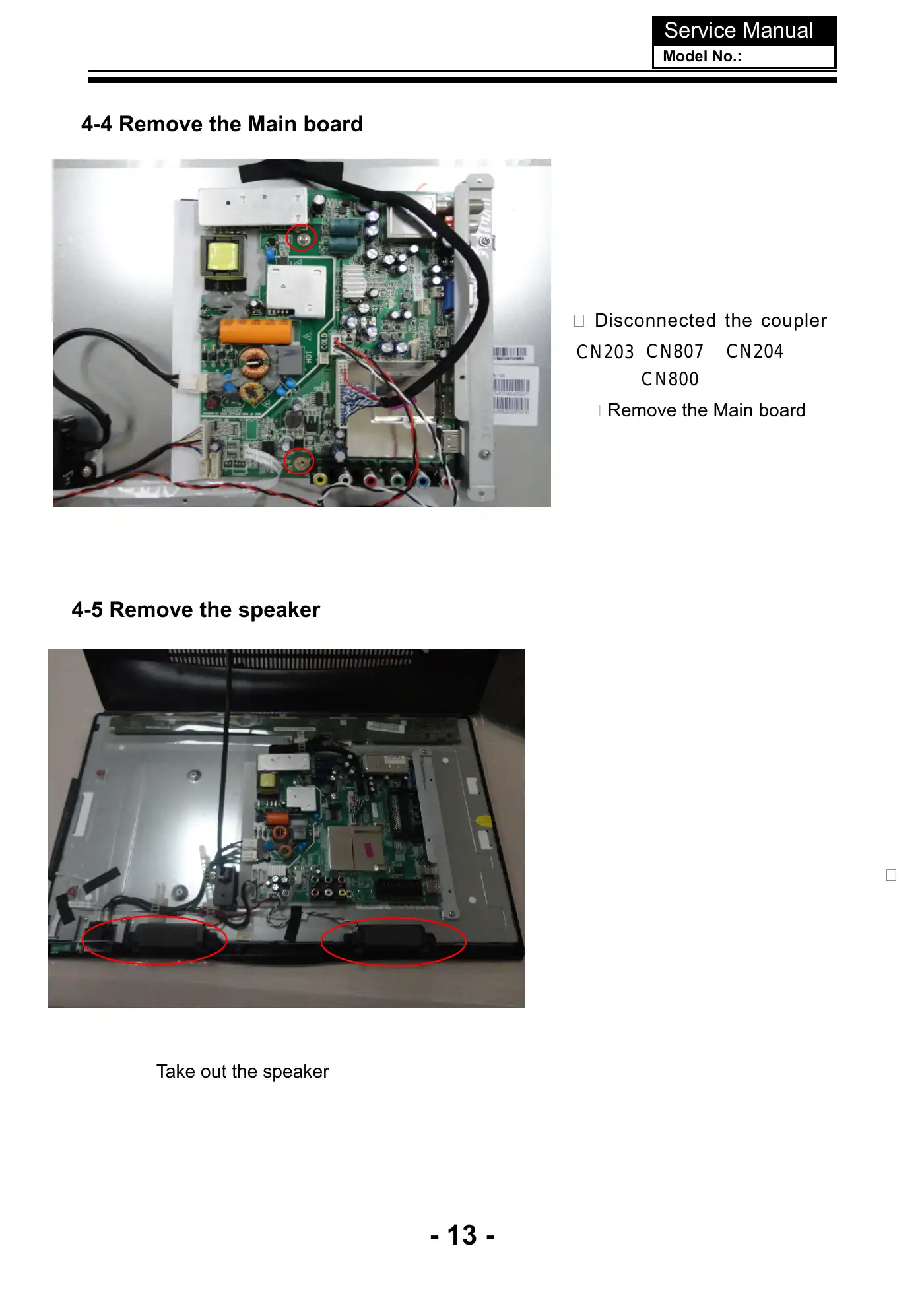 Haier LE22T1F Service Manual Manual pdf 14 page image