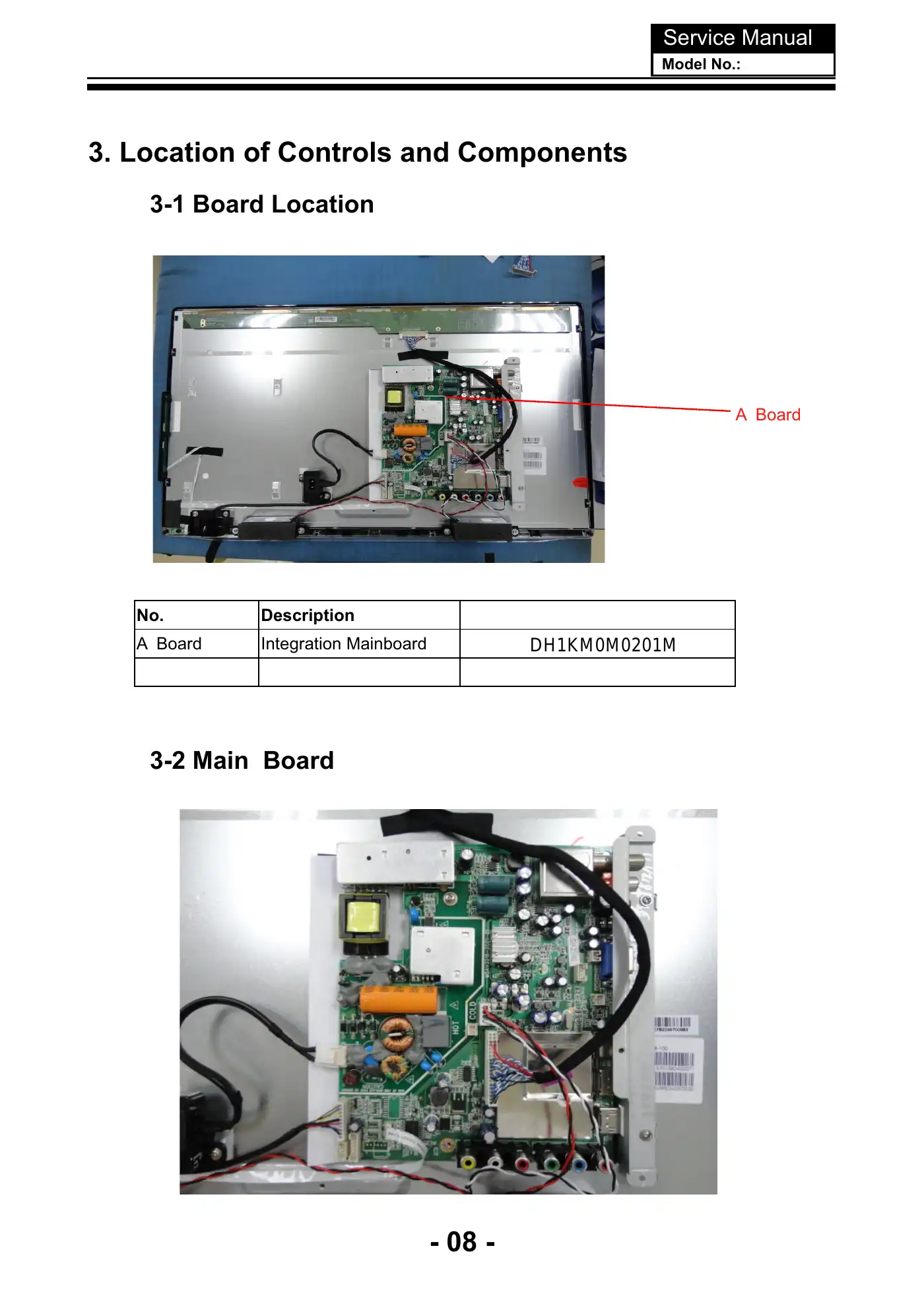 Haier LE22T1F Service Manual Manual pdf 9 page image