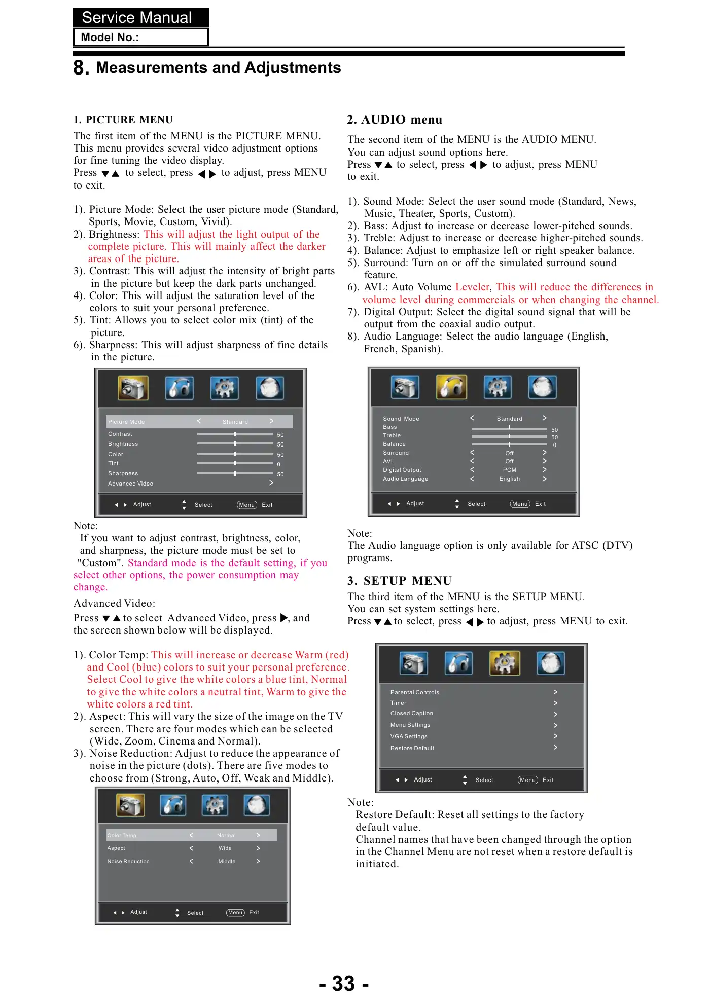 Haier LE24C2380a Service Manual Manual pdf 34 page image