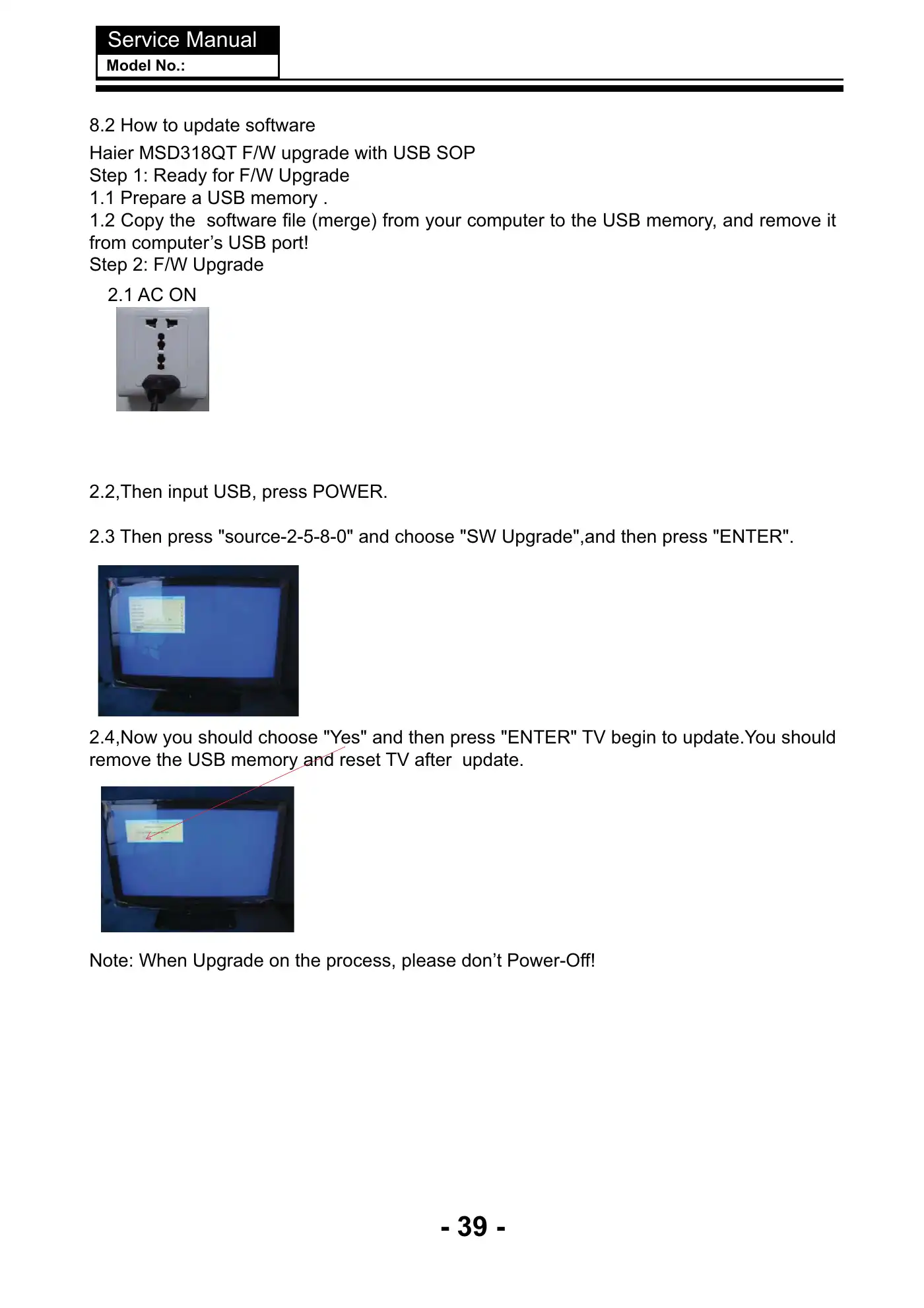 Haier LE24C2380a Service Manual Manual pdf 40 page image