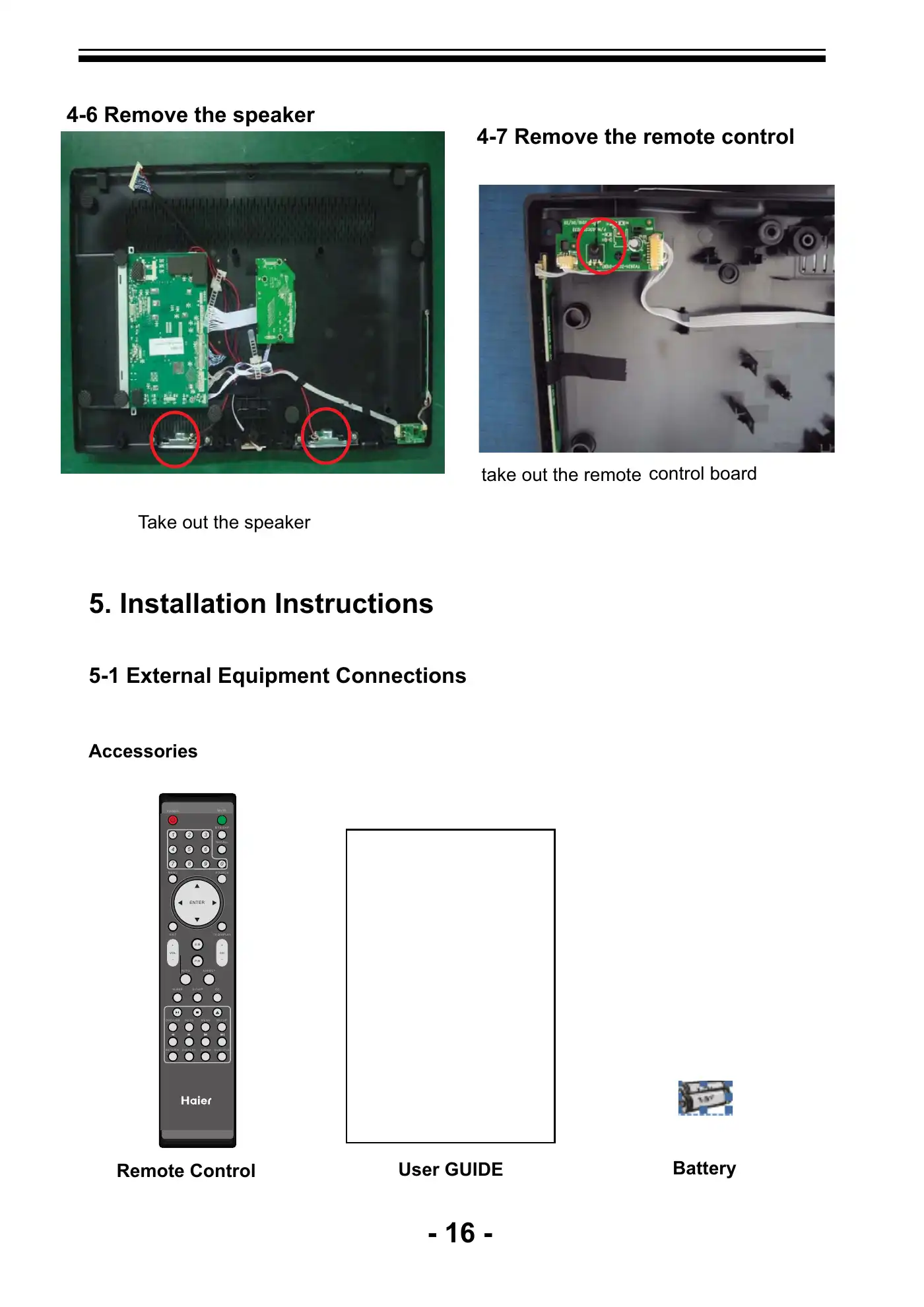 Haier LE26B13200b Service Manual Manual pdf 17 page image