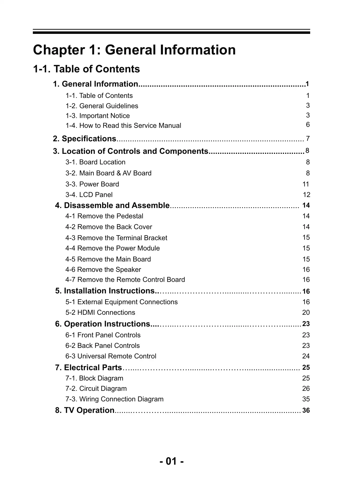 Haier LE26B13200b Service Manual Manual pdf 2 page image