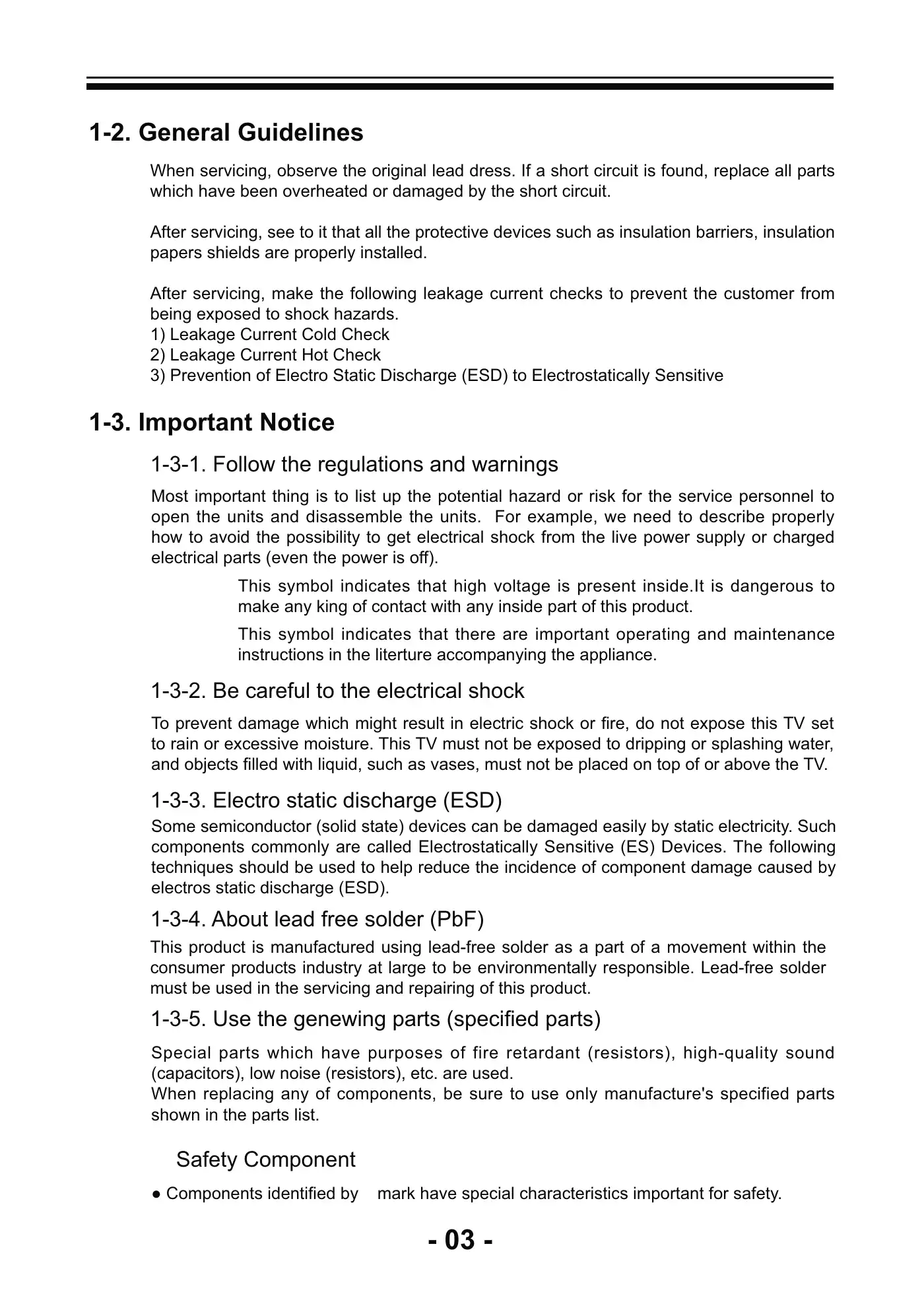 Haier LE26B13200b Service Manual Manual pdf 4 page image