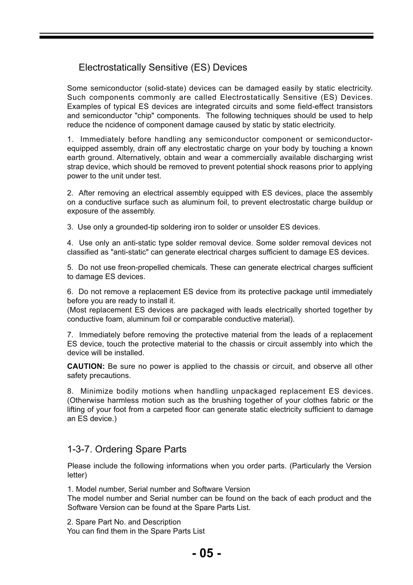 Haier LE26B13200b Service Manual Manual pdf 6 page image