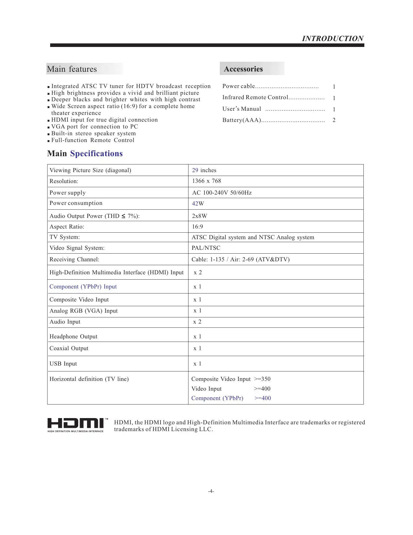 Haier LE29F2320 User Manual Manual pdf 5 page image