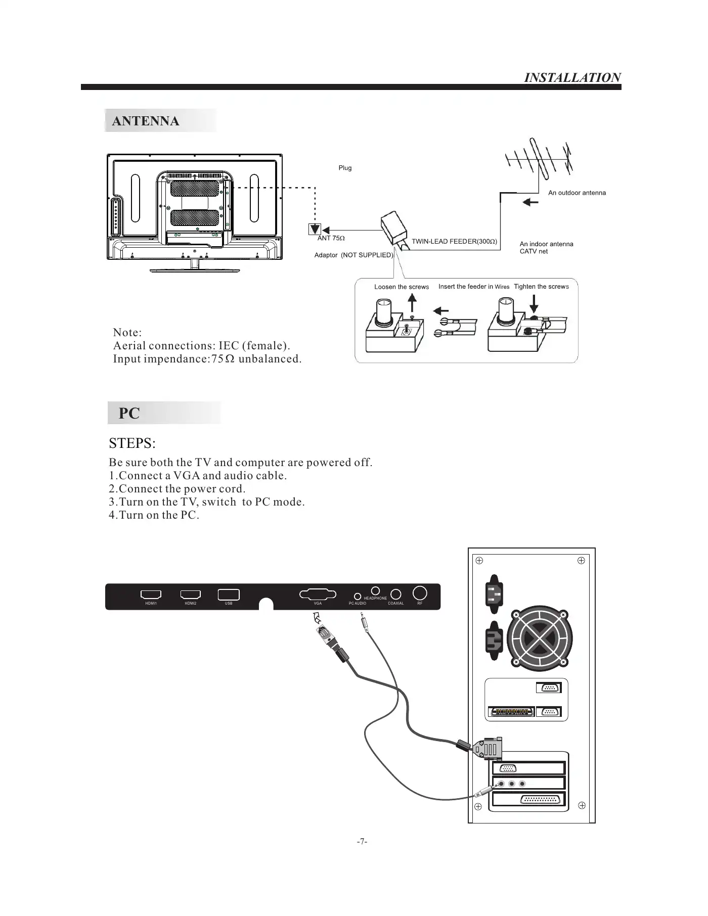 Haier LE29F2320 User Manual Manual pdf 8 page image