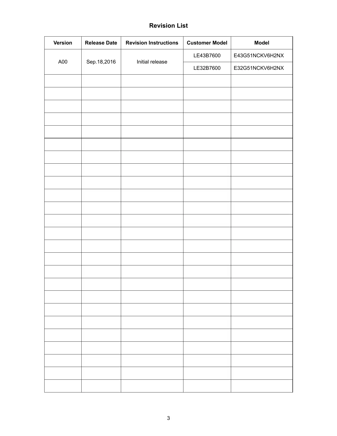 Haier LE32B7600 Service Manual Manual pdf 3 page image