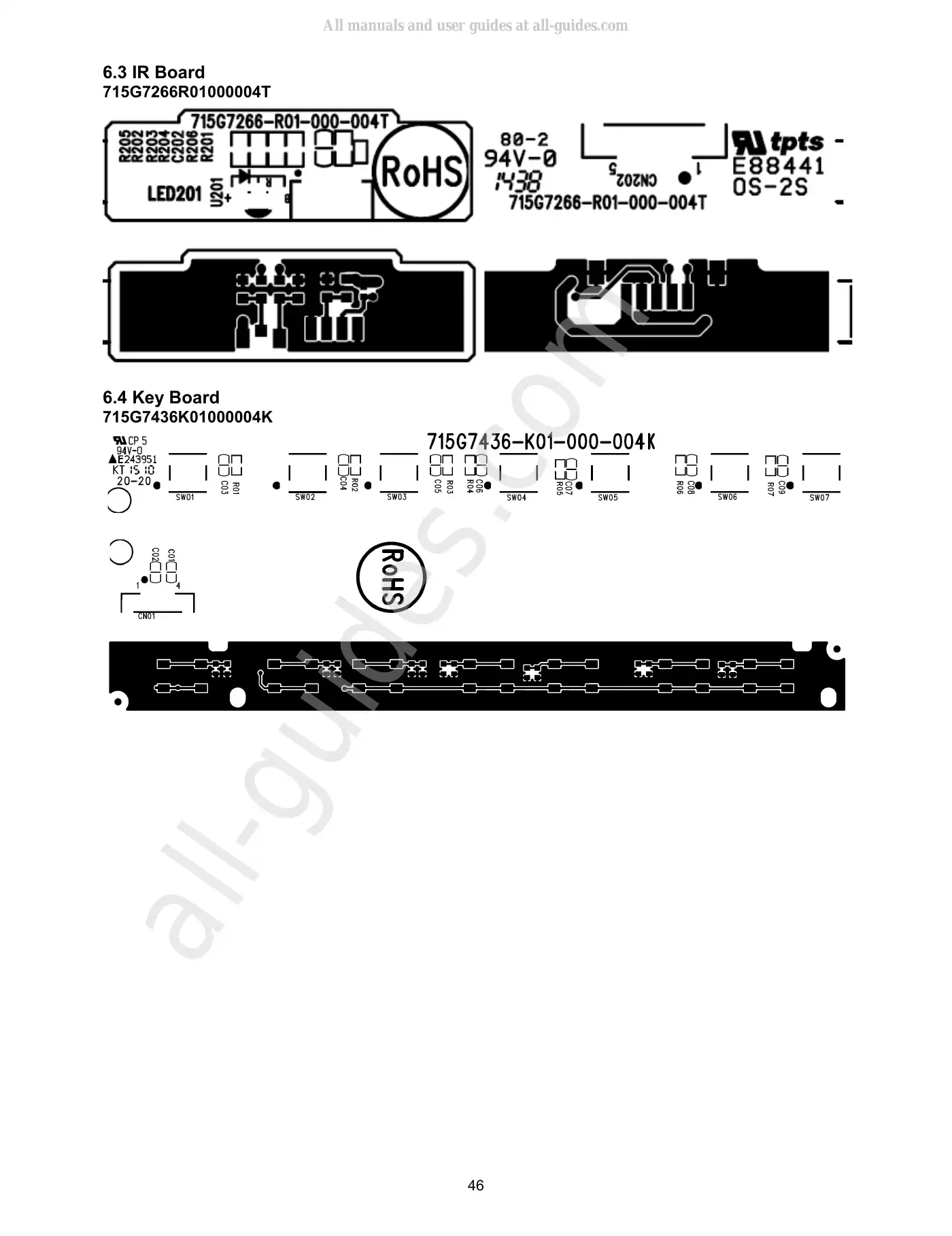 Haier LE32B7600 Service Manual Manual pdf 46 page image