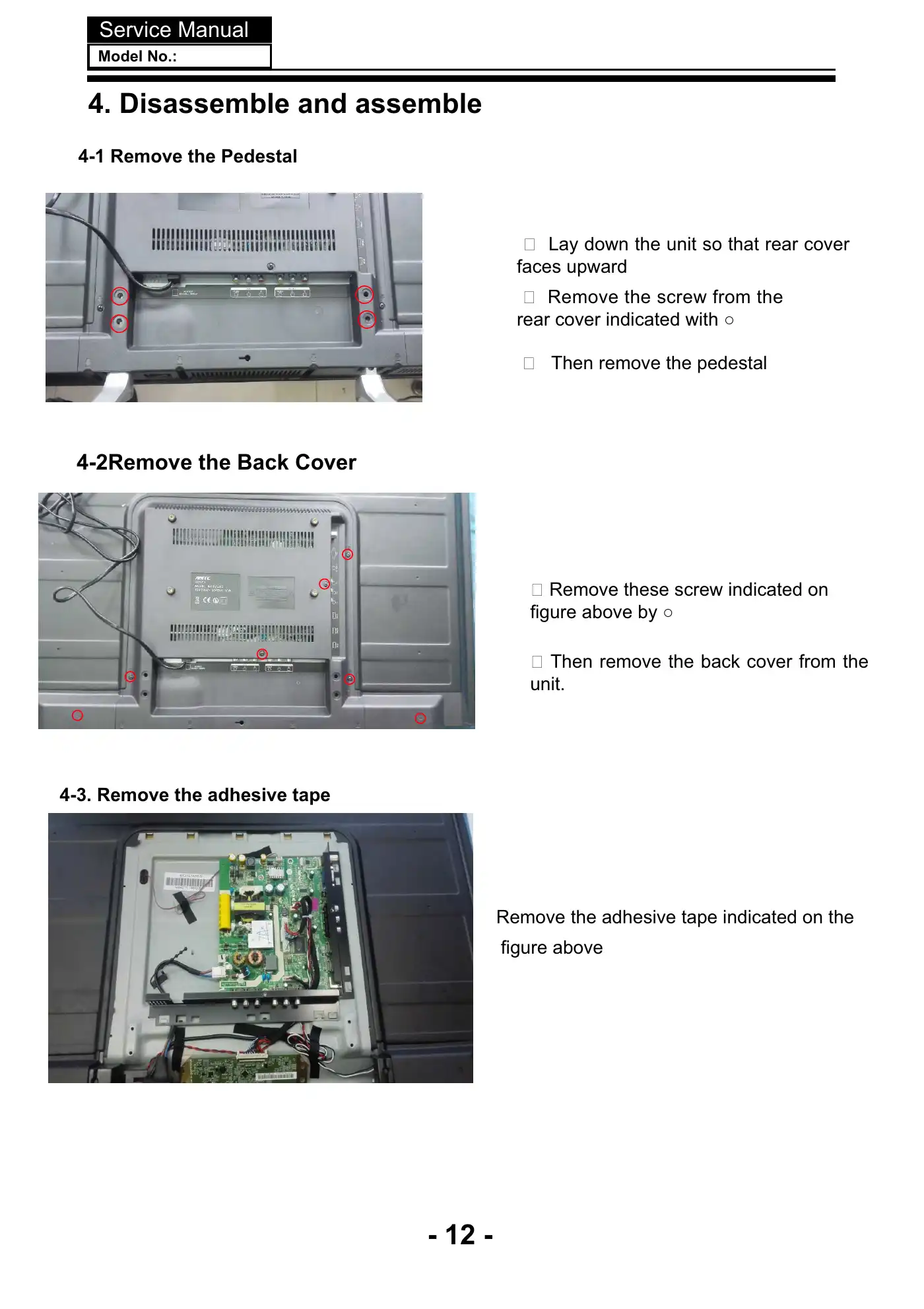 Haier LE32B8000 Service Manual Manual pdf 13 page image