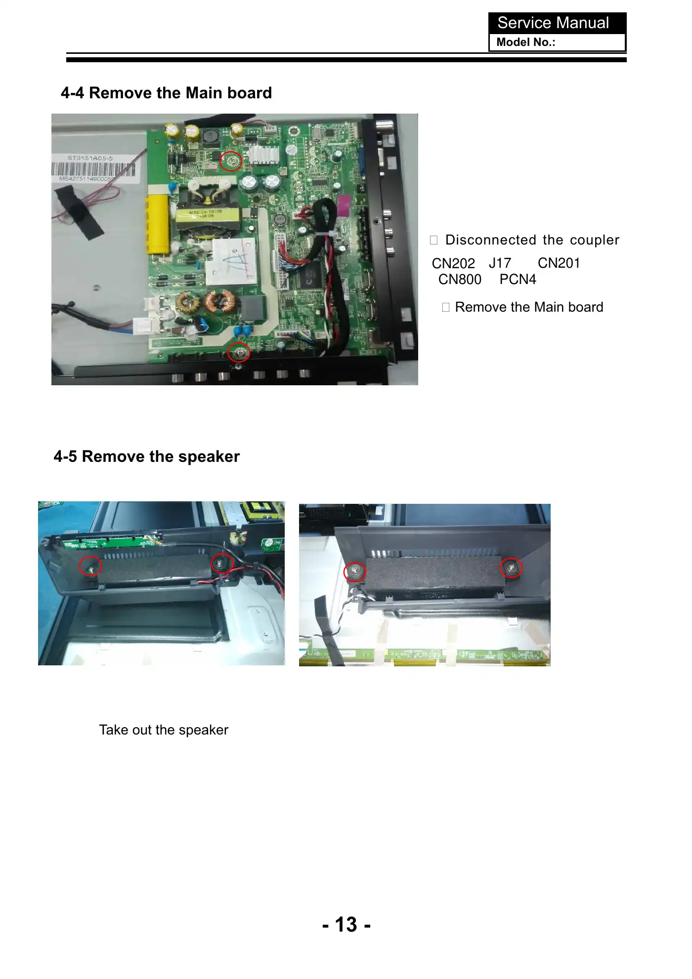 Haier LE32B8000 Service Manual Manual pdf 14 page image