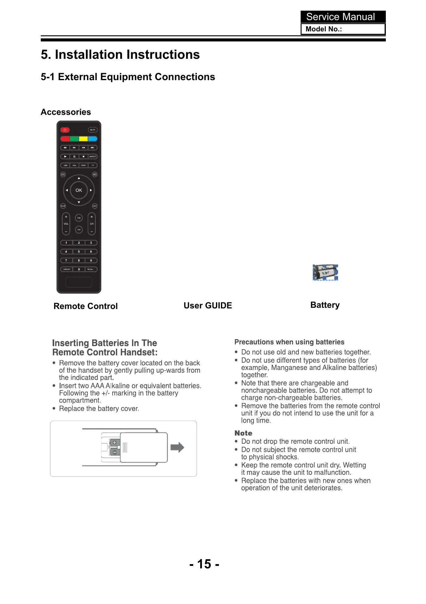 Haier LE32B8000 Service Manual Manual pdf 16 page image
