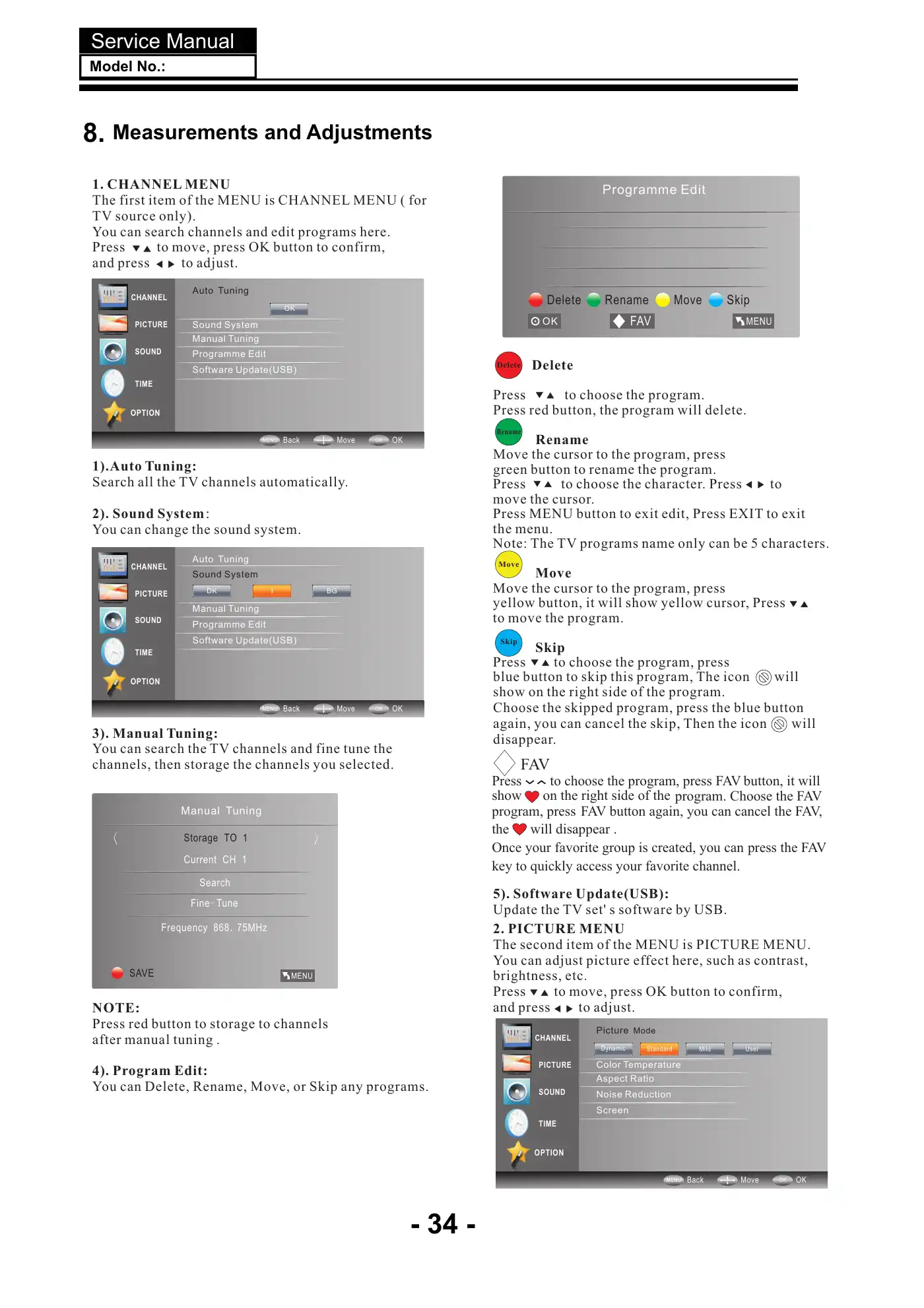 Haier LE32B8000 Service Manual Manual pdf 35 page image