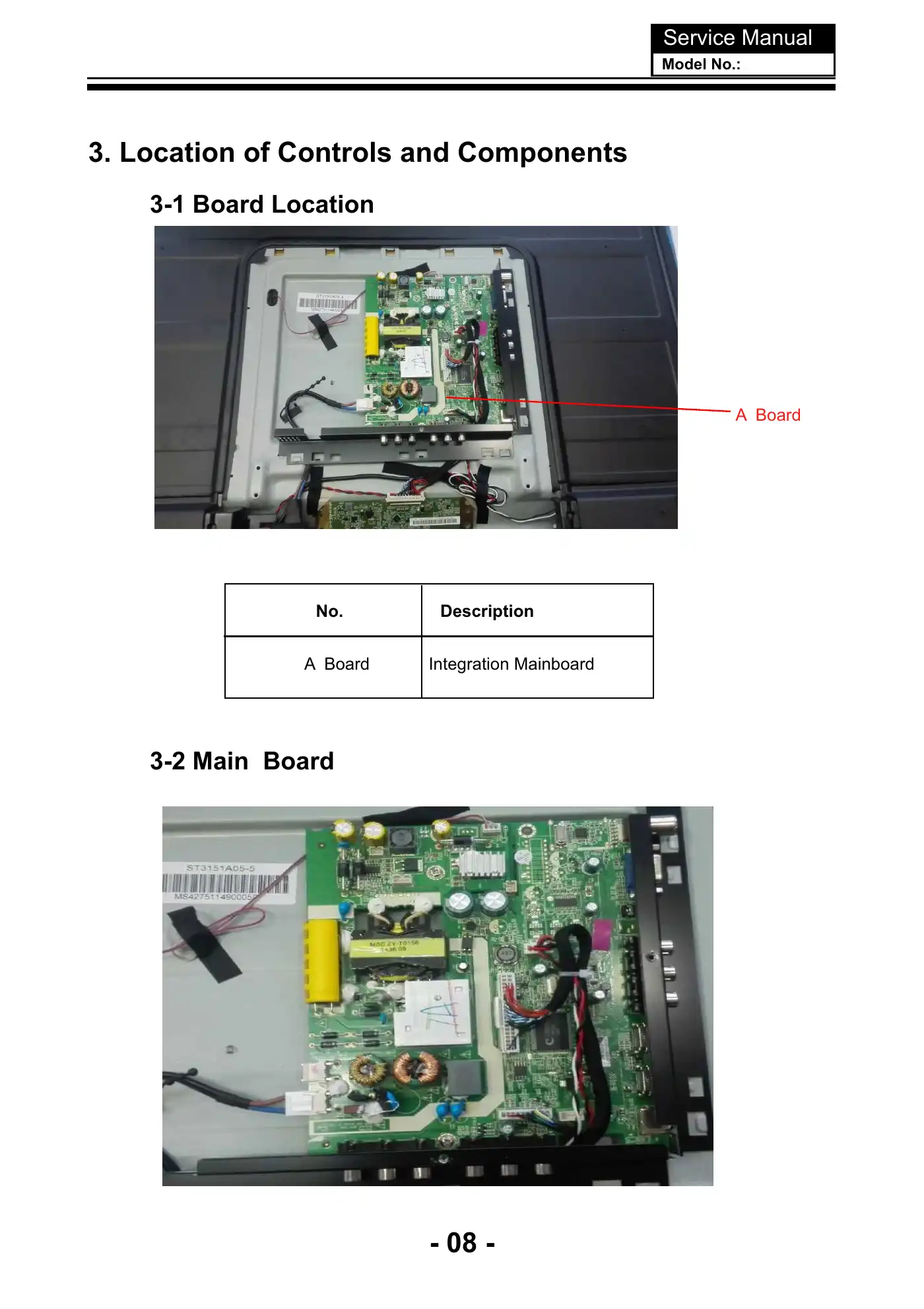 Haier LE32B8000 Service Manual Manual pdf 9 page image