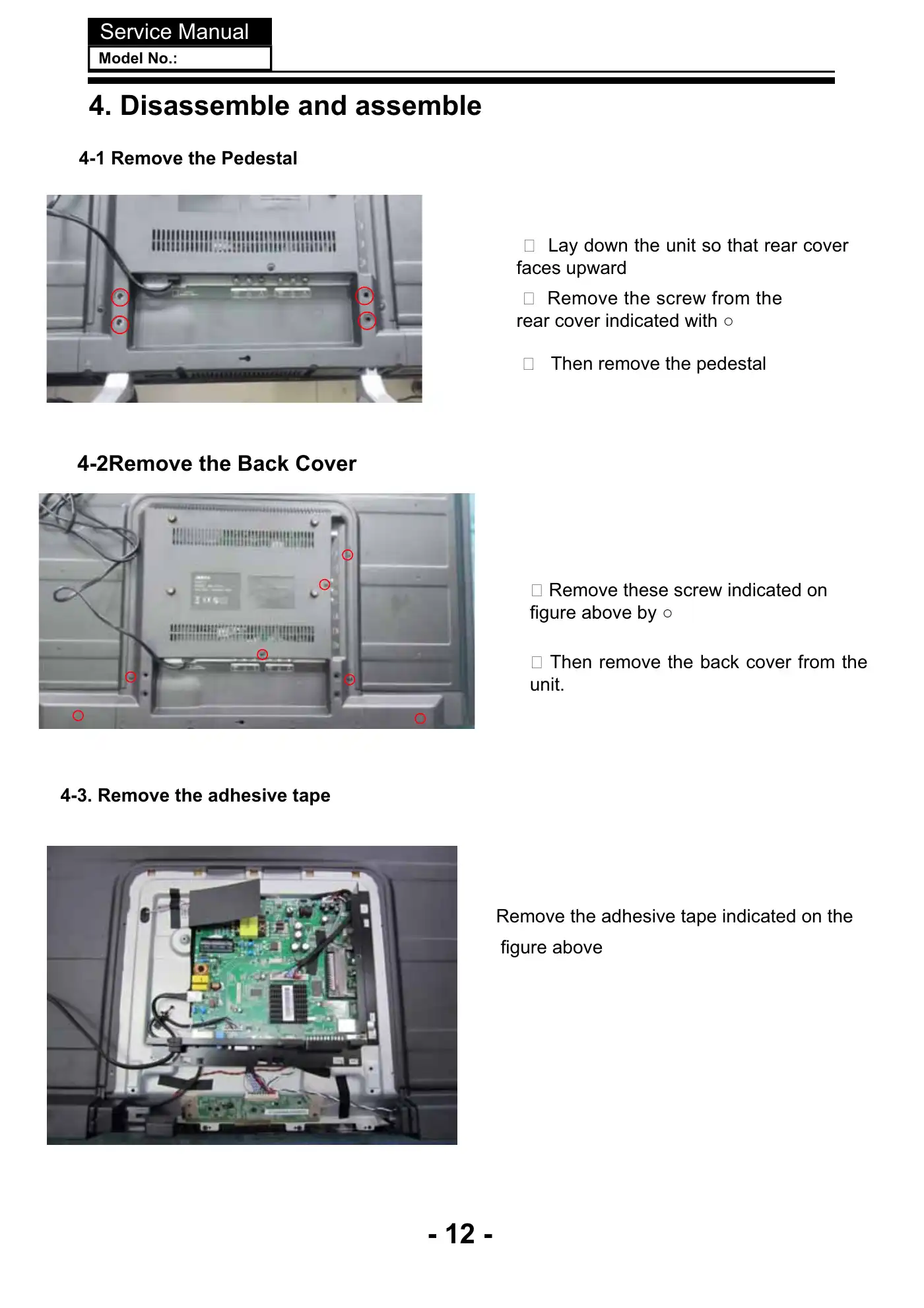 Haier LE32K5000 Service Manual Manual pdf 13 page image