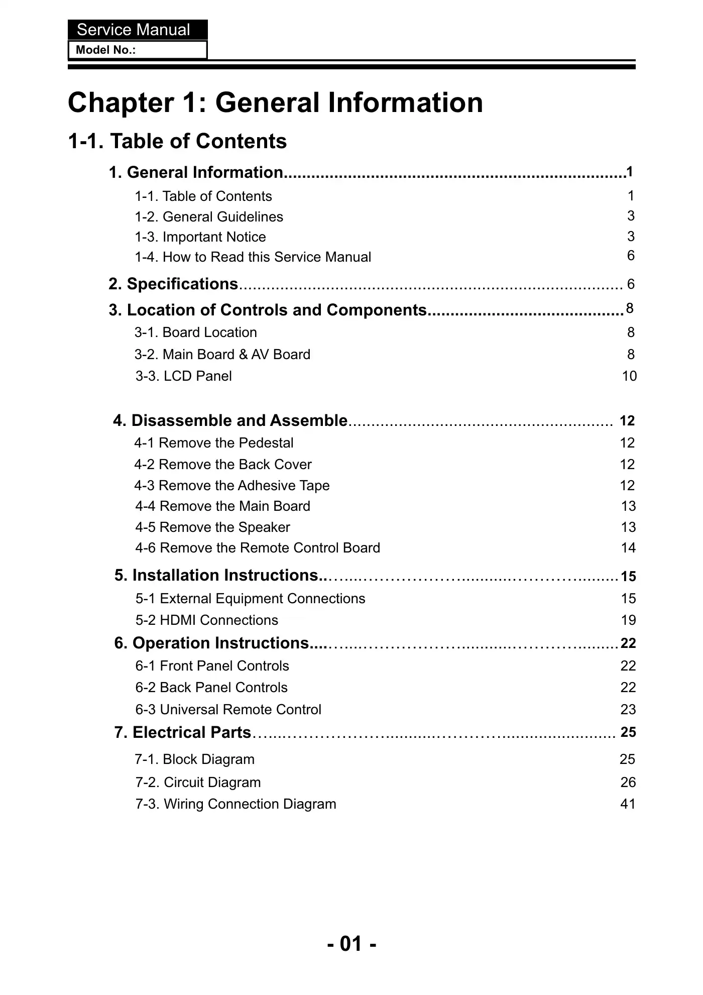 Haier LE32K5000 Service Manual Manual pdf 2 page image
