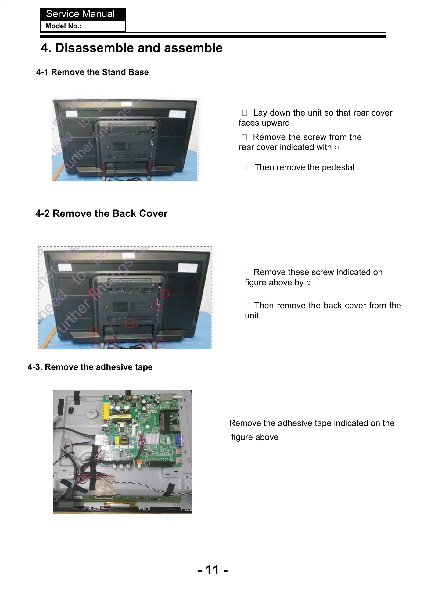 Haier LE39B8550T Service Manual Manual pdf 12 page image