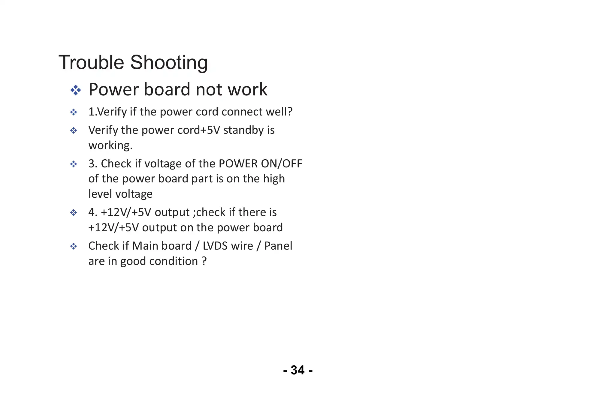 Haier LE39B8550T Service Manual Manual pdf 35 page image
