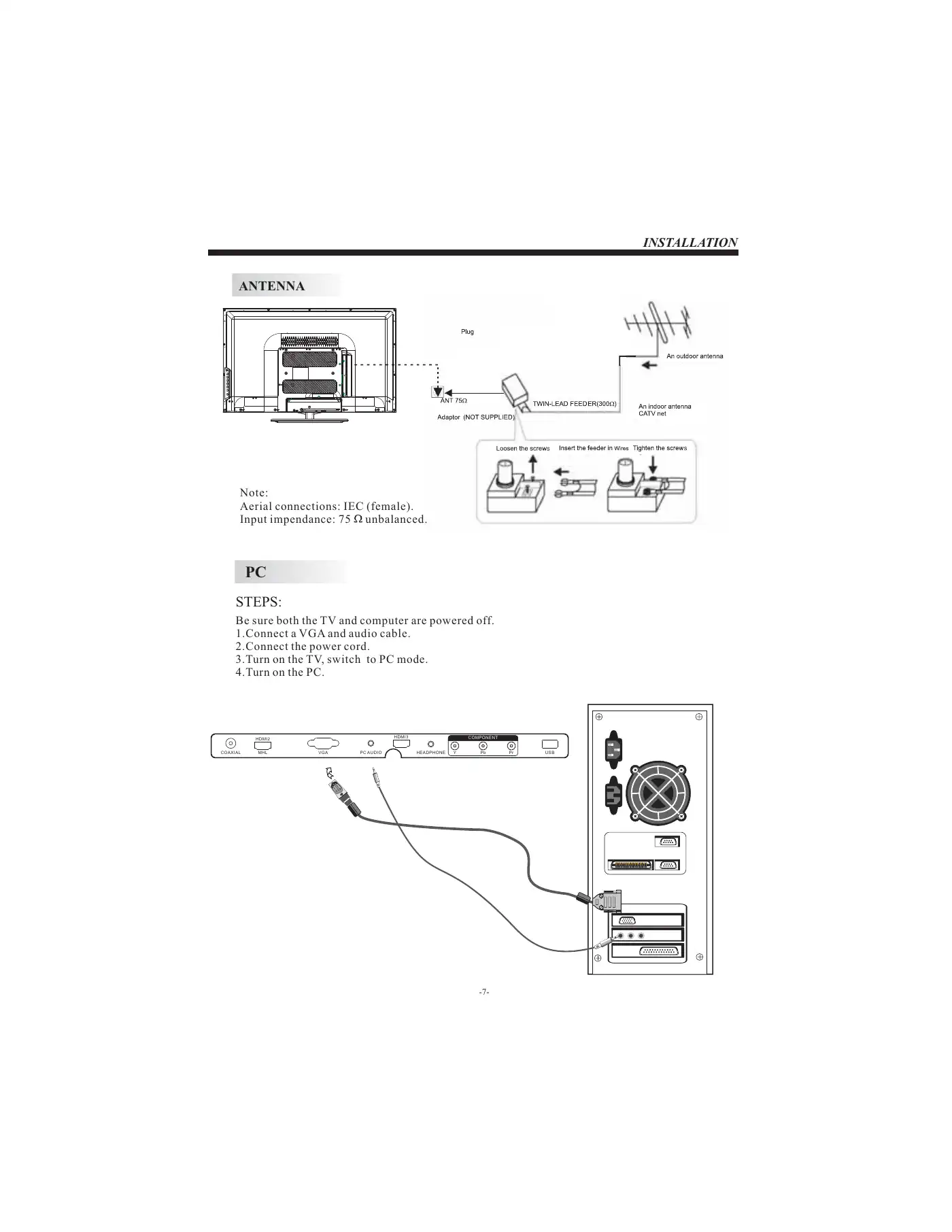 Haier LE39F32800 User Manual Manual pdf 8 page image