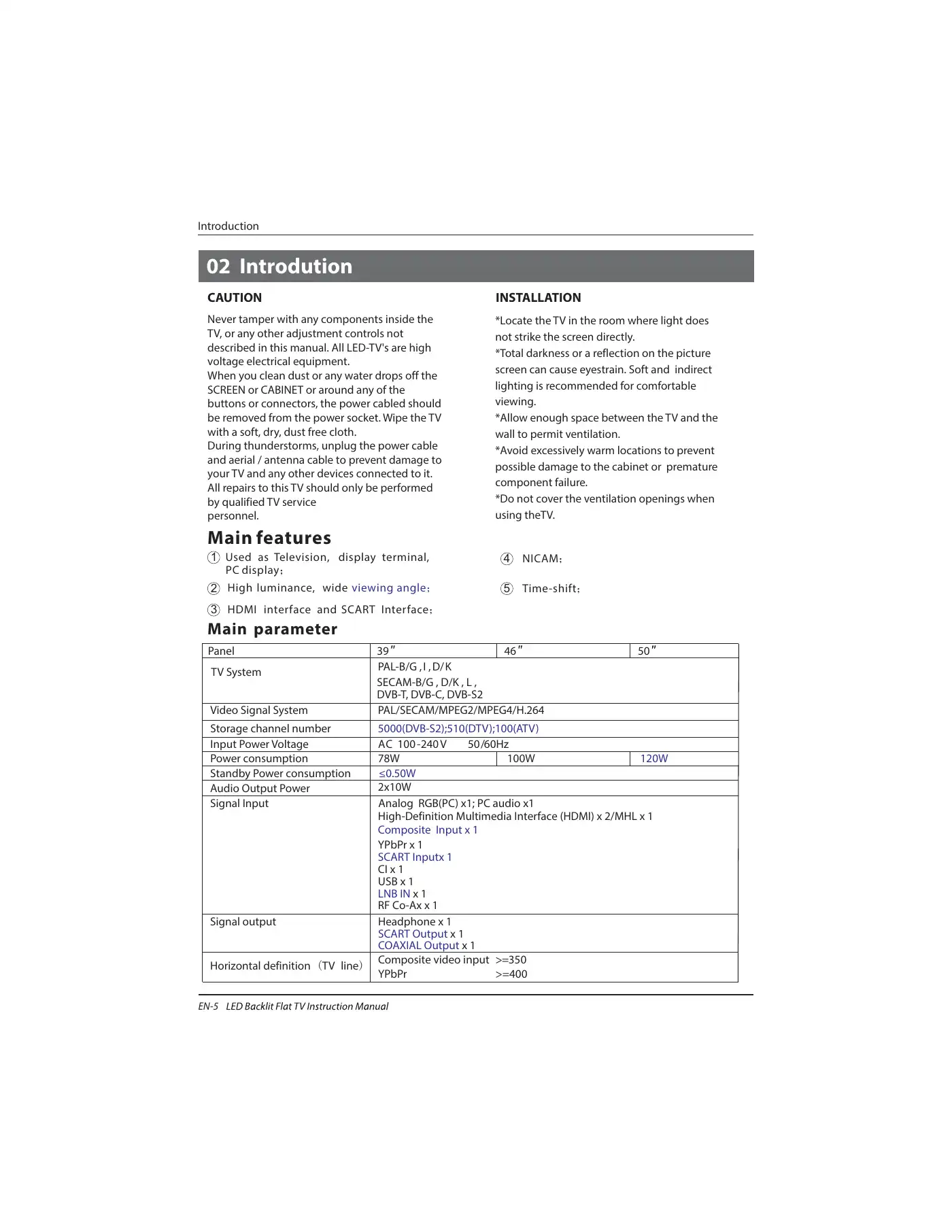 Haier LE39M600SF Instruction Manual Manual pdf 6 page image