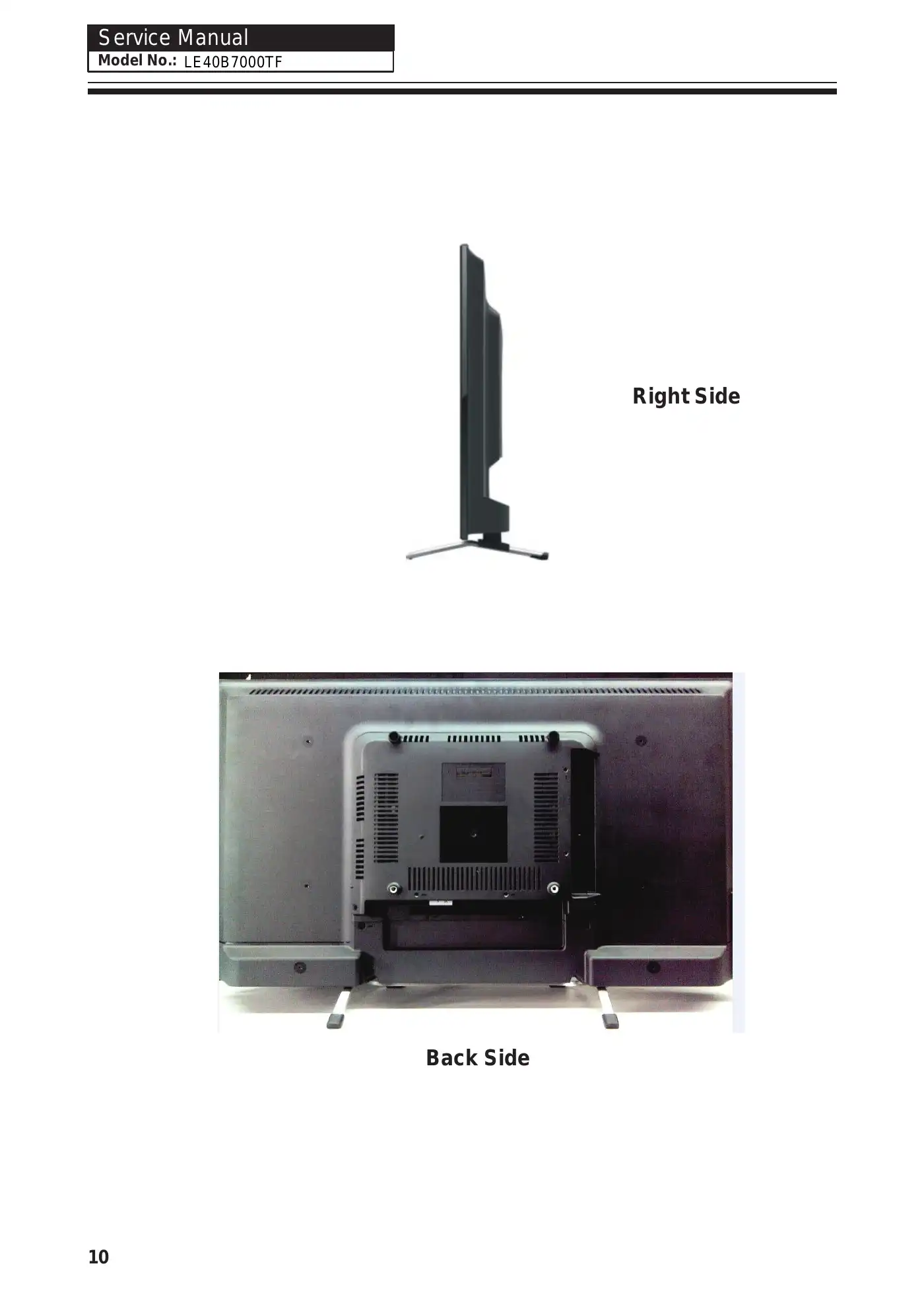 Haier LE40B7000TF Service Manual Manual pdf 11 page image