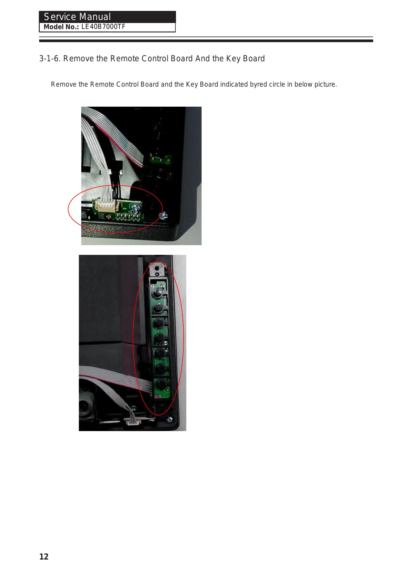 Haier LE40B7000TF Service Manual Manual pdf 13 page image