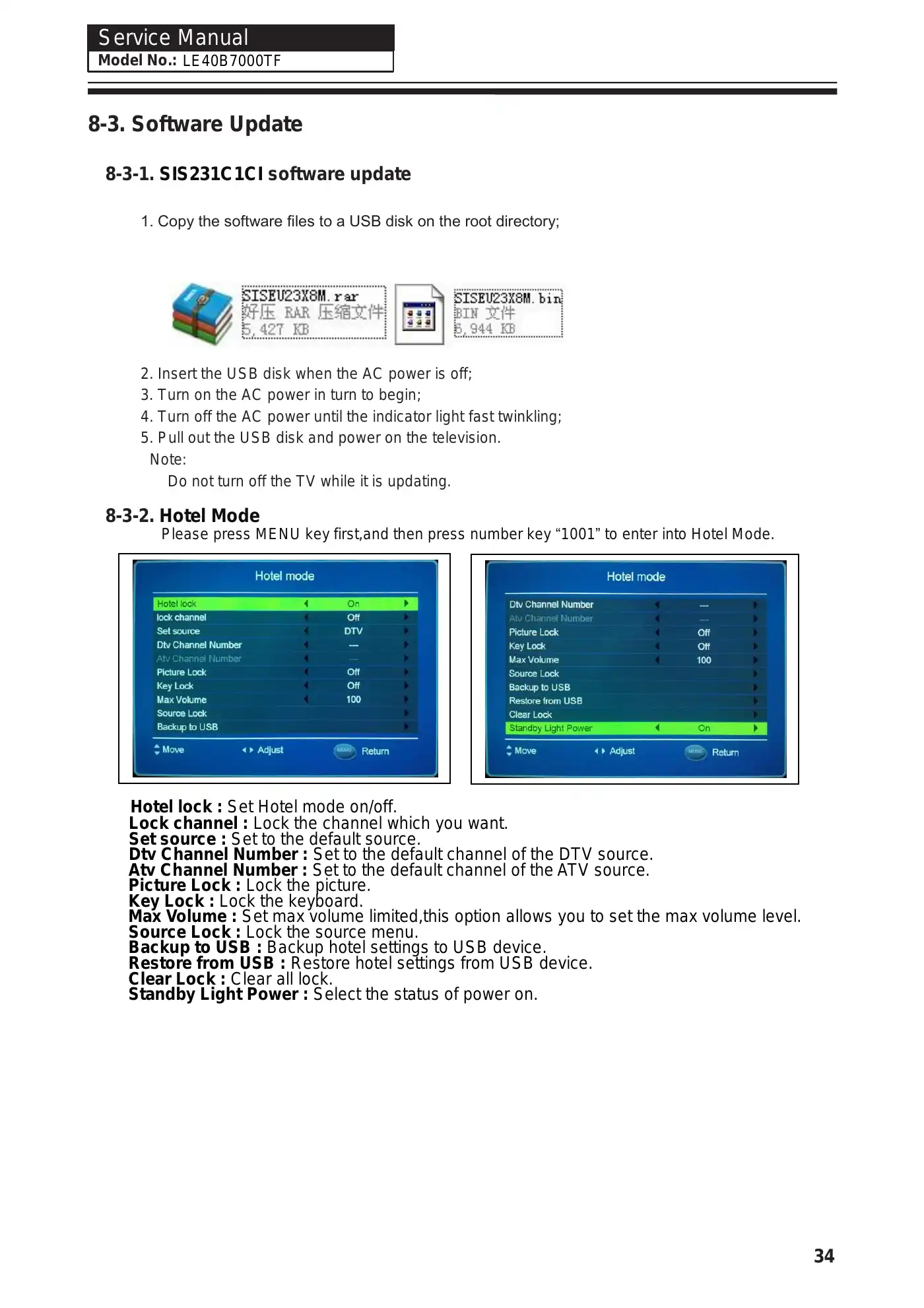 Haier LE40B7000TF Service Manual Manual pdf 39 page image