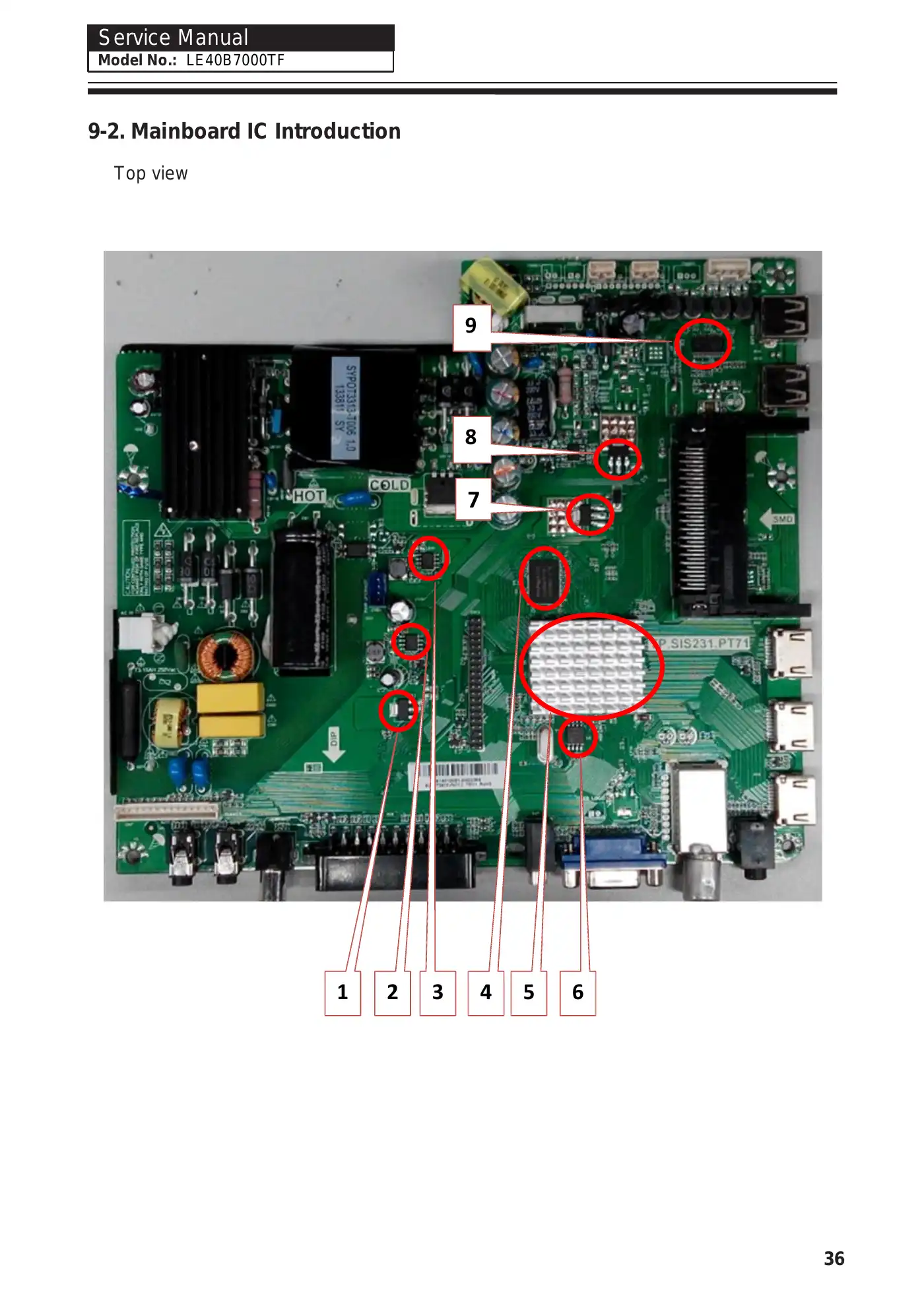 Haier LE40B7000TF Service Manual Manual pdf 41 page image