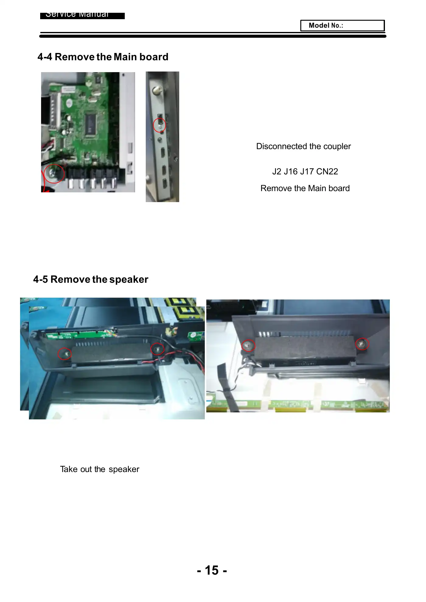 Haier LE40U5000TF Service Manual Manual pdf 16 page image