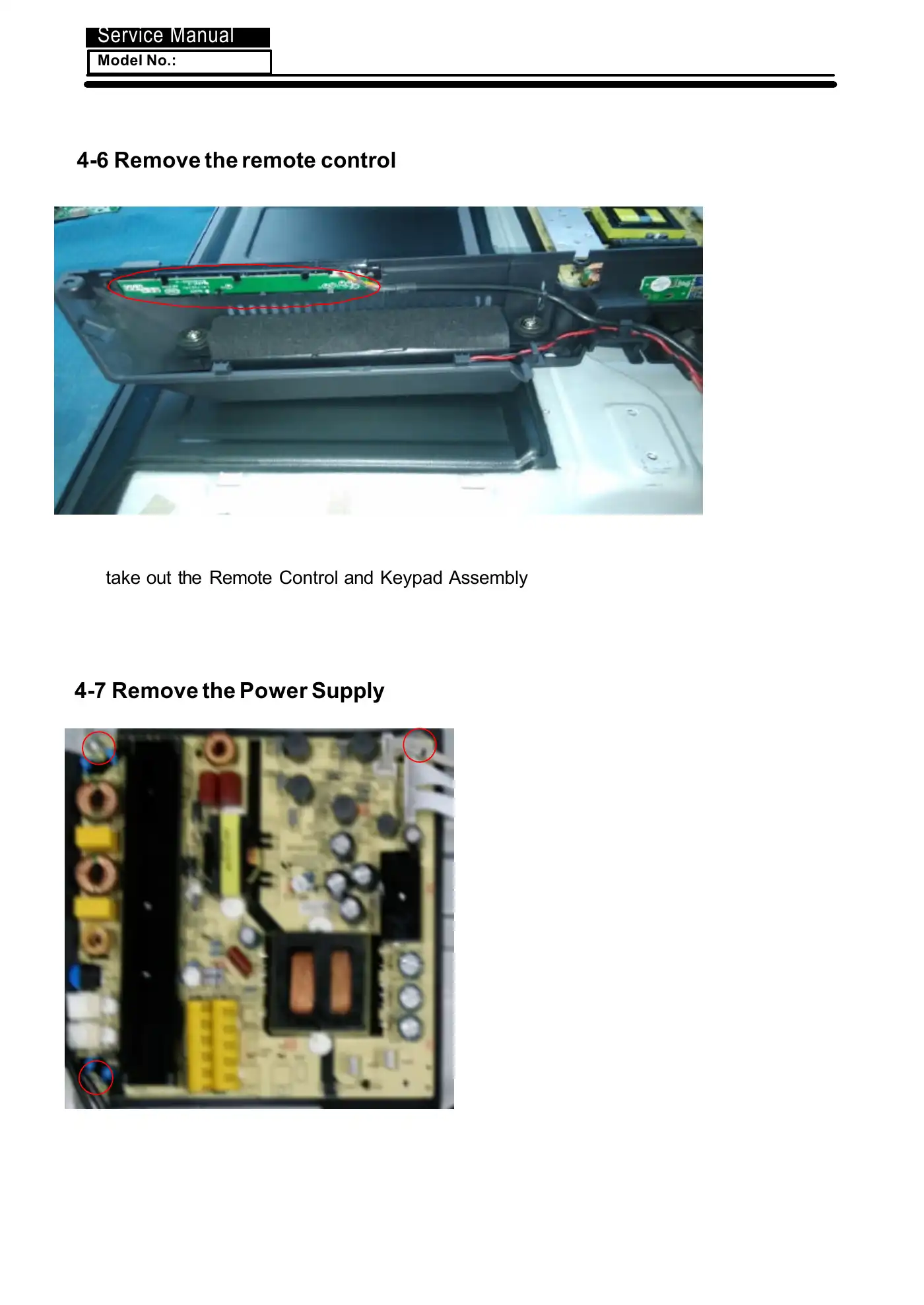 Haier LE40U5000TF Service Manual Manual pdf 17 page image