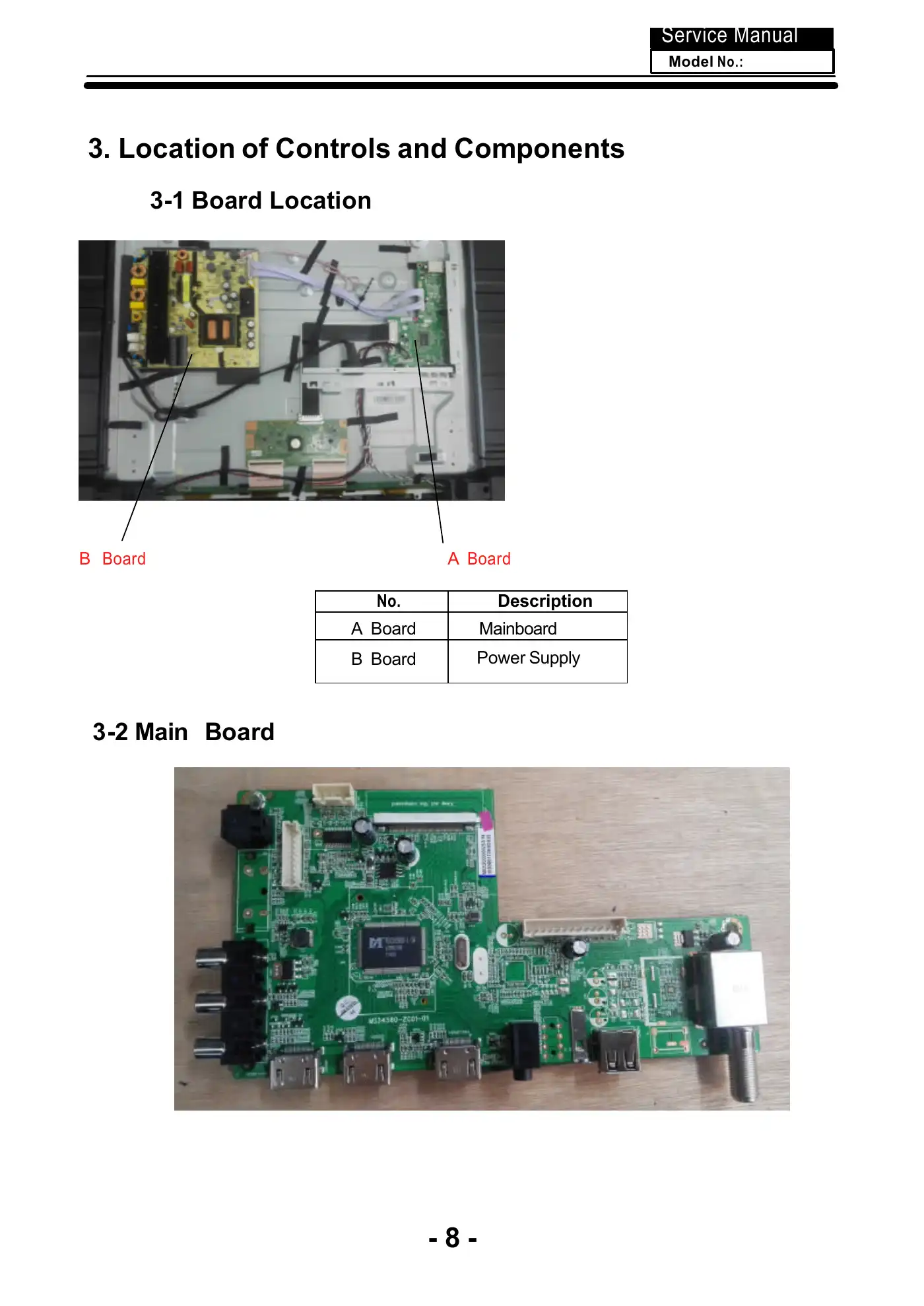 Haier LE40U5000TF Service Manual Manual pdf 9 page image