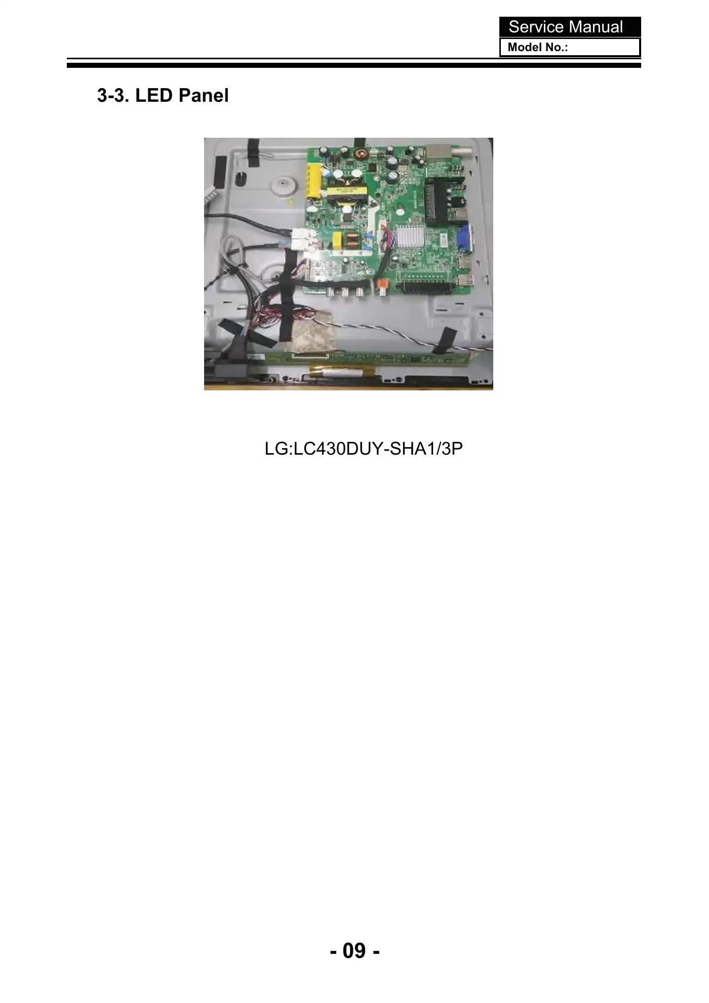 Haier LE43K6000SF Service Manual Manual pdf 10 page image