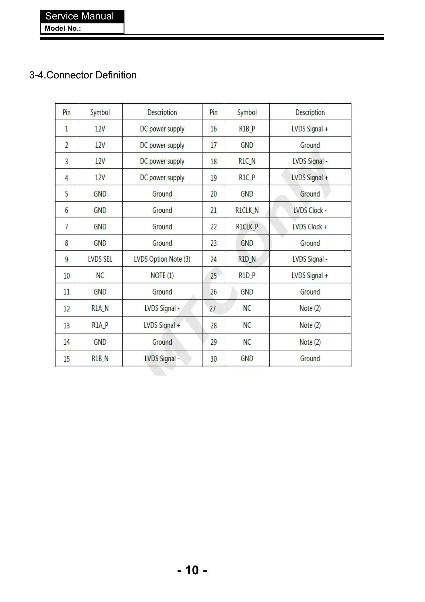 Haier LE43K6000SF Service Manual Manual pdf 11 page image