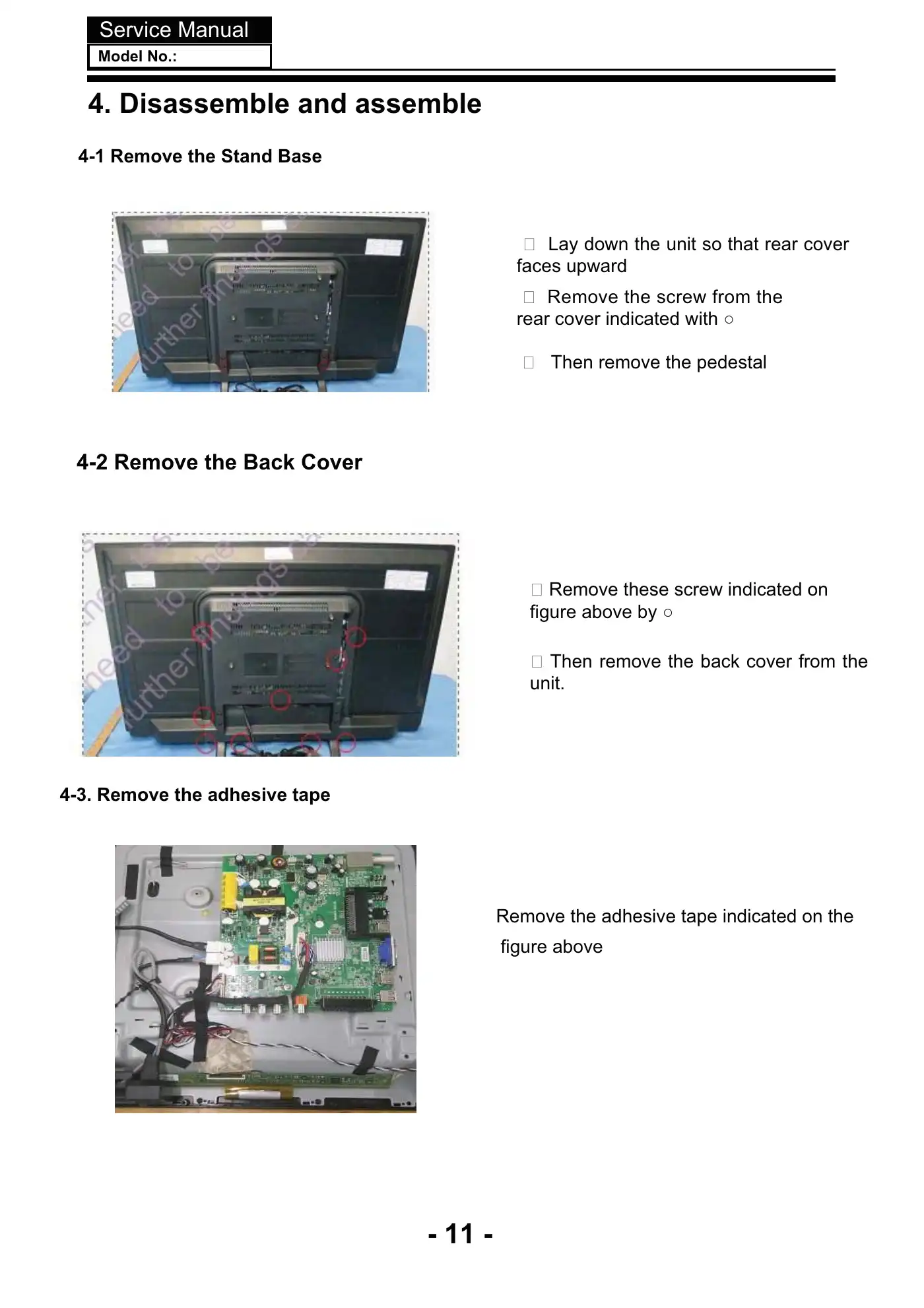 Haier LE43K6000SF Service Manual Manual pdf 12 page image