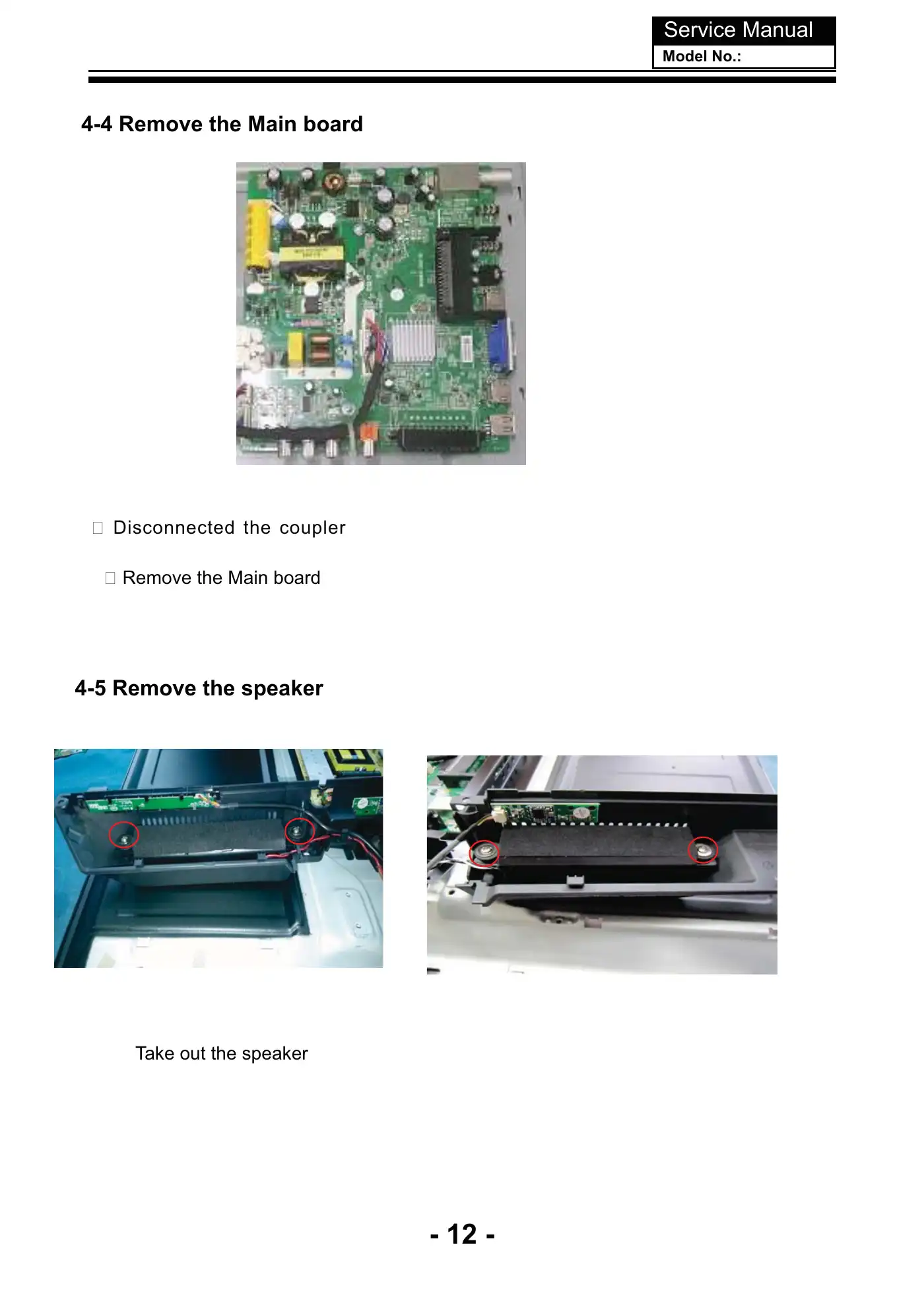 Haier LE43K6000SF Service Manual Manual pdf 13 page image
