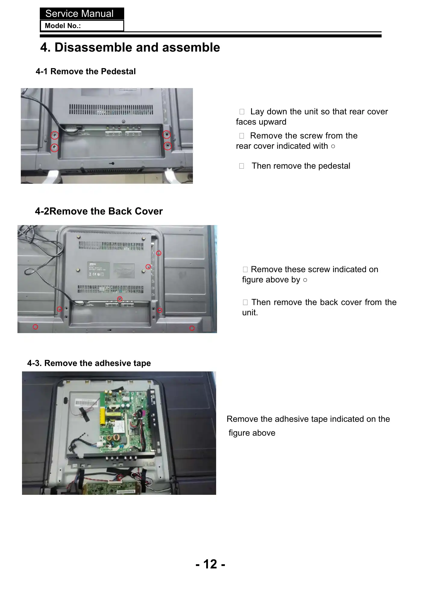 Haier LE43K6500TF Service Manual Manual pdf 13 page image