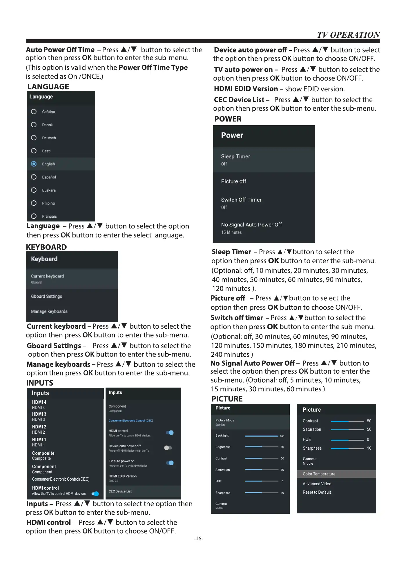 Haier LE43K6600UGA Owner's Manual Manual pdf 17 page image