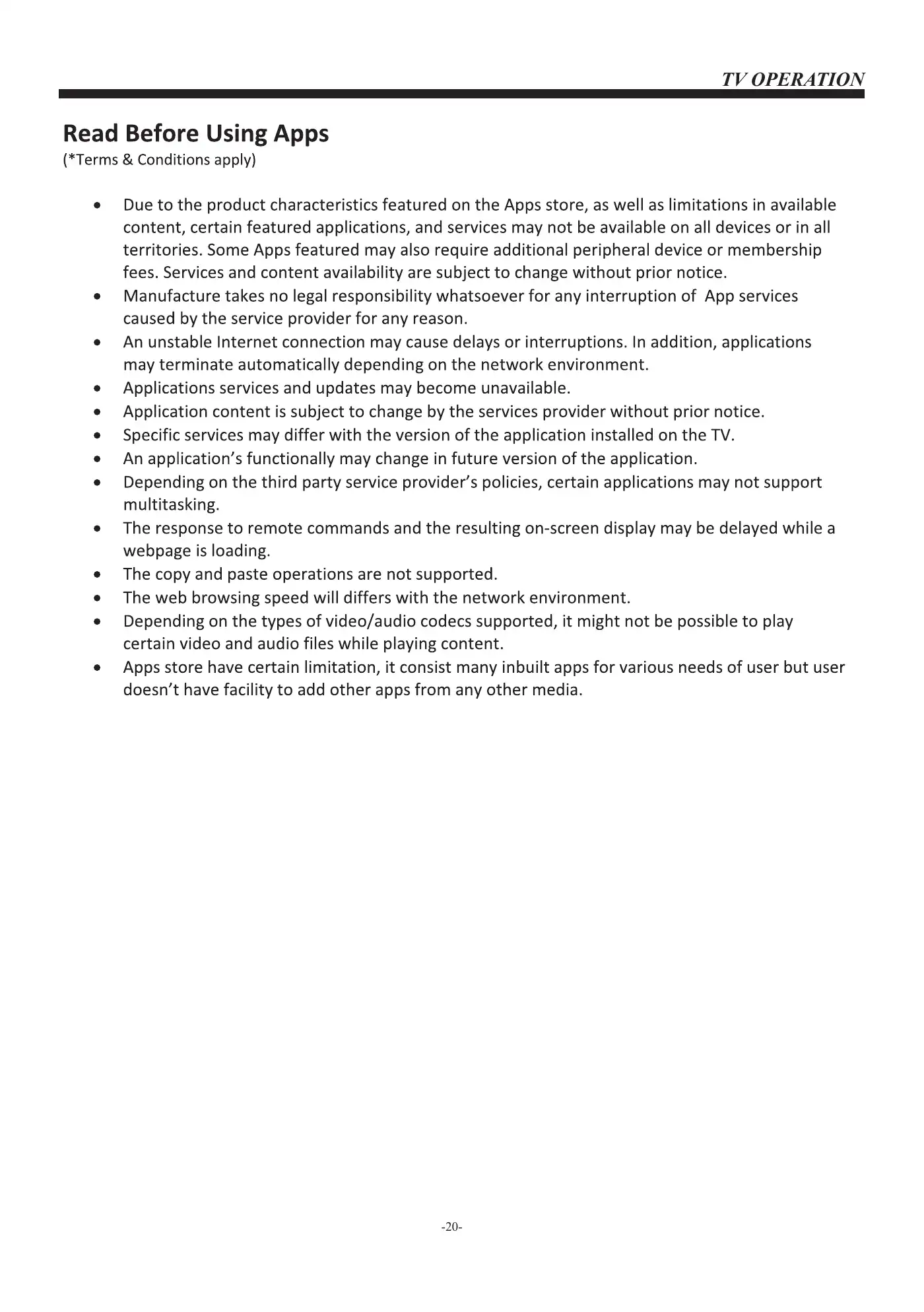 Haier LE43K6600UGA Owner's Manual Manual pdf 21 page image